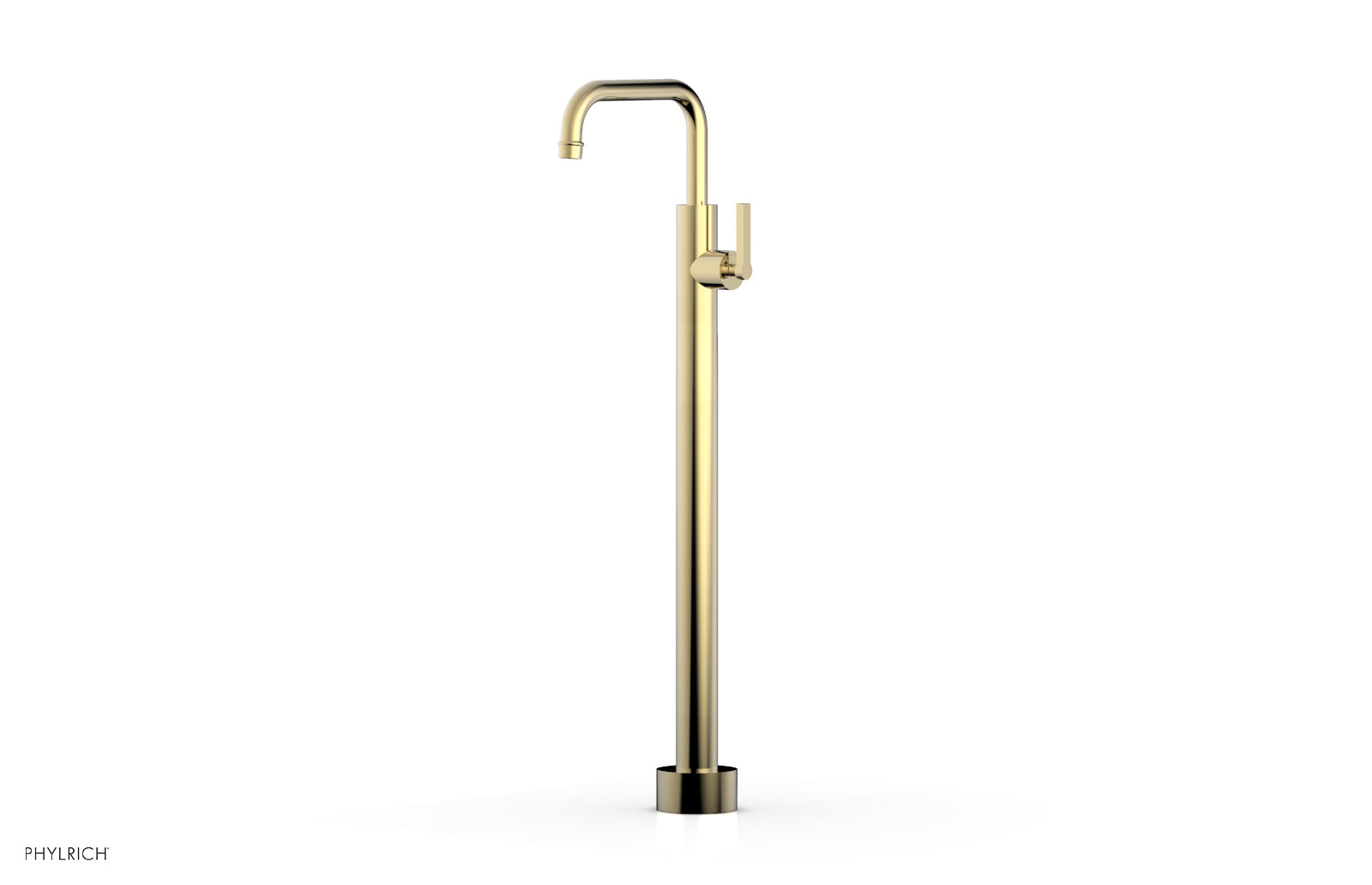 HEX MODERN Tall Floor Mount Tub Filler with Lever Handle 501 55 02 - Perfect for Luxury Bathrooms & Spa-Like Showers