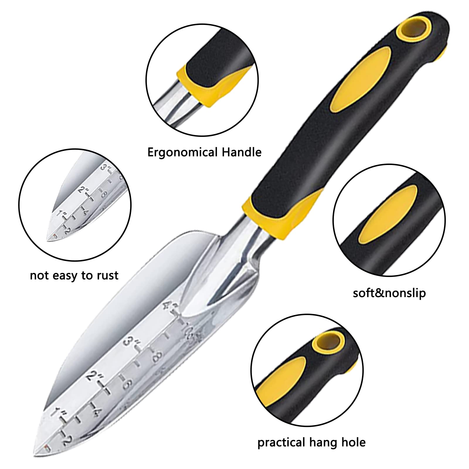 Premium 13-Piece Garden Tool Set - Heavy Duty Stainless Steel Gardening Tools with Storage Bag for Planting, Weeding, and Landscaping - Perfect for Home Gardeners and Outdoor Enthusiasts