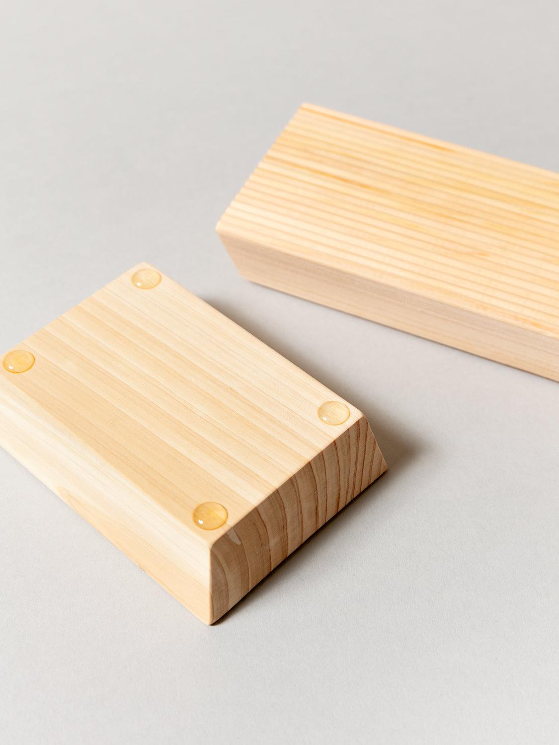 Hinoki Wood Soap Dish - Eco-Friendly Bamboo Soap Holder for Bathroom, Kitchen Sink | Natural Wooden Soap Saver with Drainage | Perfect for Spa, Vanity, Shower & Countertop Organization