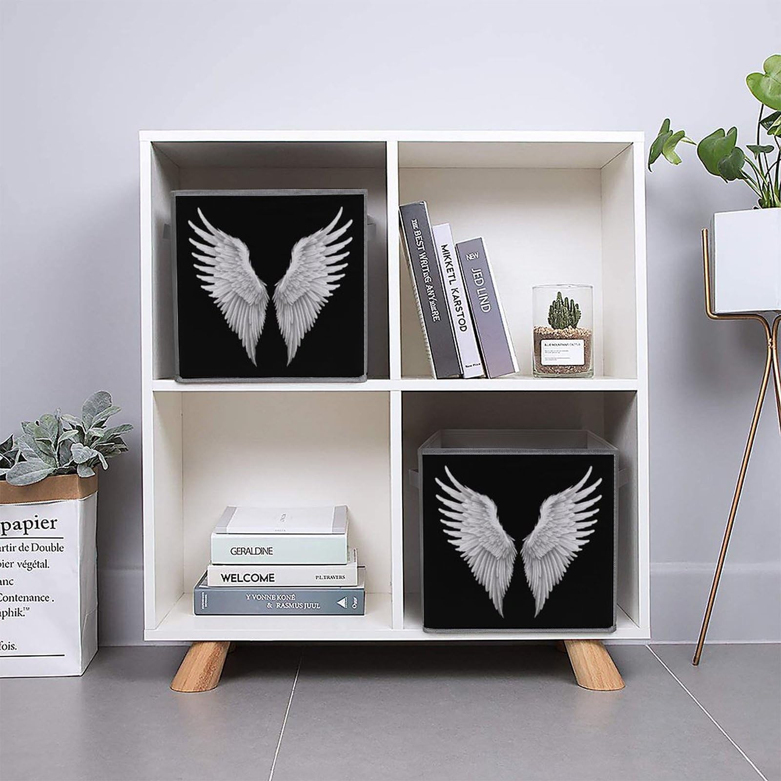 Foldable Storage Cubes with Handles - 6PCS for Home & Office Organizing