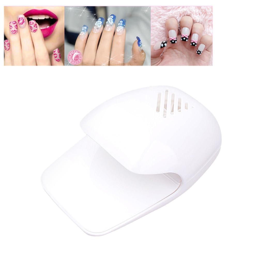 Lurrose Mini Nail Dryer Fan - Portable UV-Free Nail Polish Dryer for Gel & Regular Polish - Perfect for Home Manicures, Nail Salons & Travel Nail Care