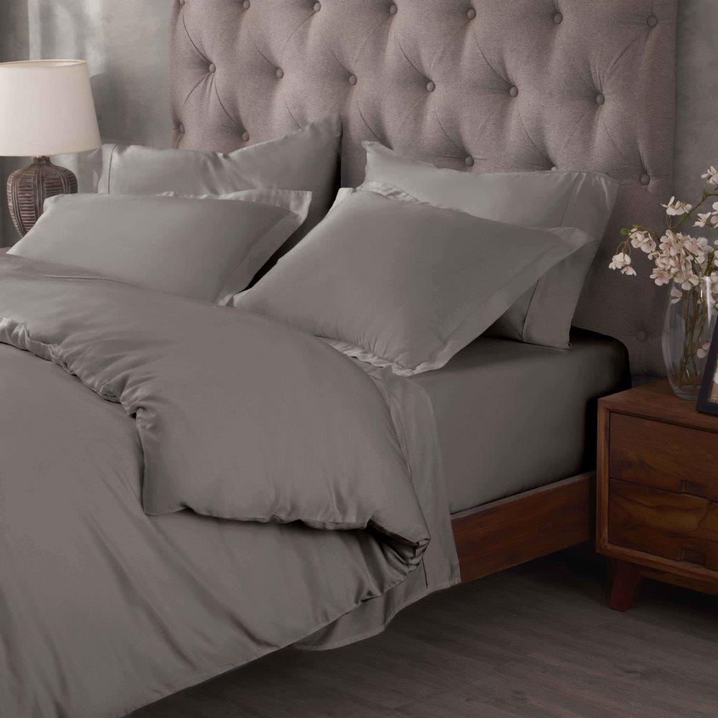 Premium Egyptian Cotton 400 Thread Count Duvet Cover Set - Ultra Soft & Breathable Bedding for Luxury Hotels & Master Bedrooms