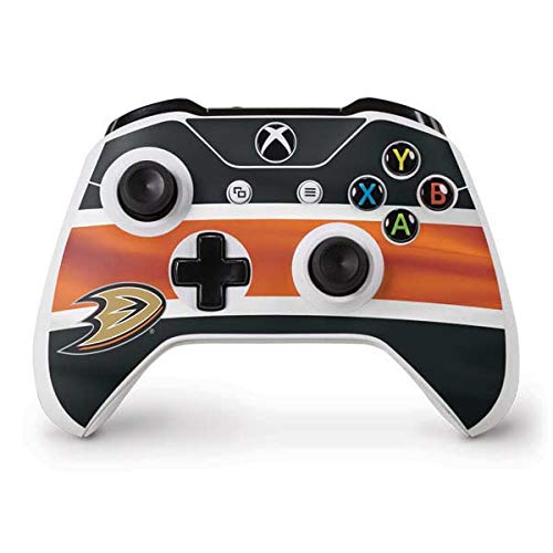 Officially Licensed NHL Anaheim Ducks Jersey Skin for Xbox One S Controller - Custom Gaming Decal Wrap - Perfect for Gamers & Sports Fans