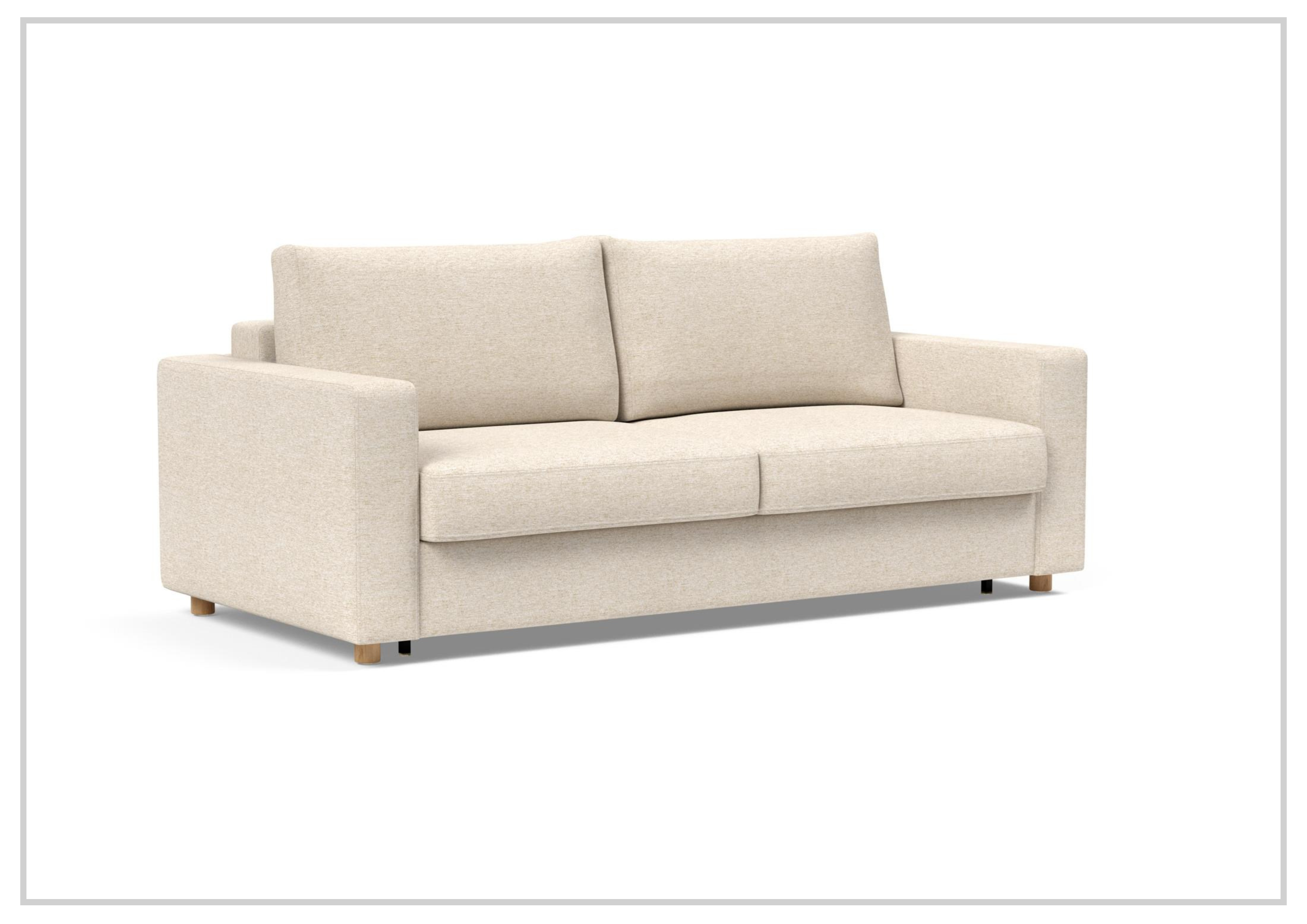 Innovation Living Neah Fabric 2-Seater King Size Sleeper Sofa Bed - Convertible Comfort for Small Spaces & Guest Rooms