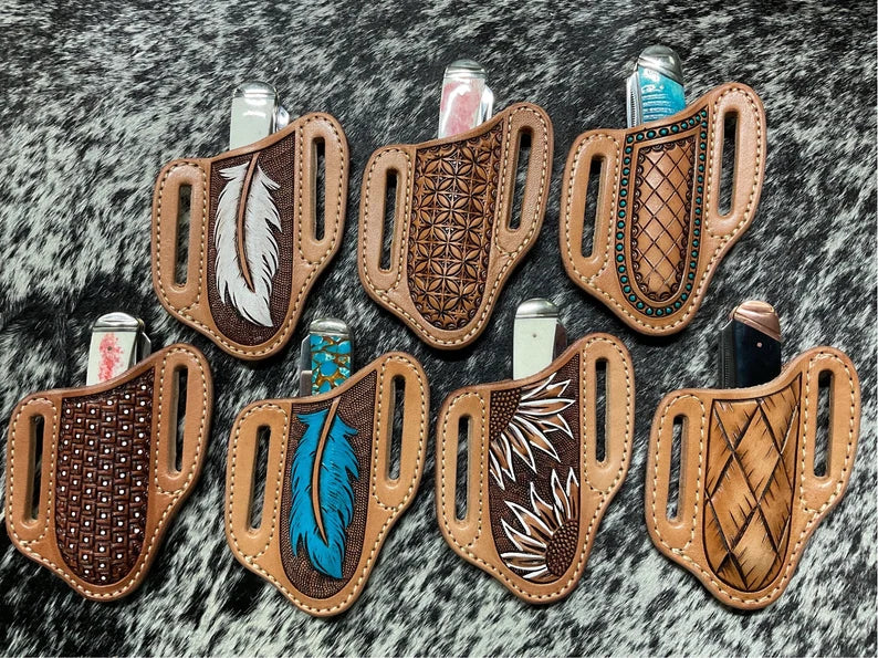Handcrafted Leather Pancake Holster - Custom Artisan Design for Concealed Carry & Everyday Use | Perfect for Firearm Enthusiasts & Outdoor Activities