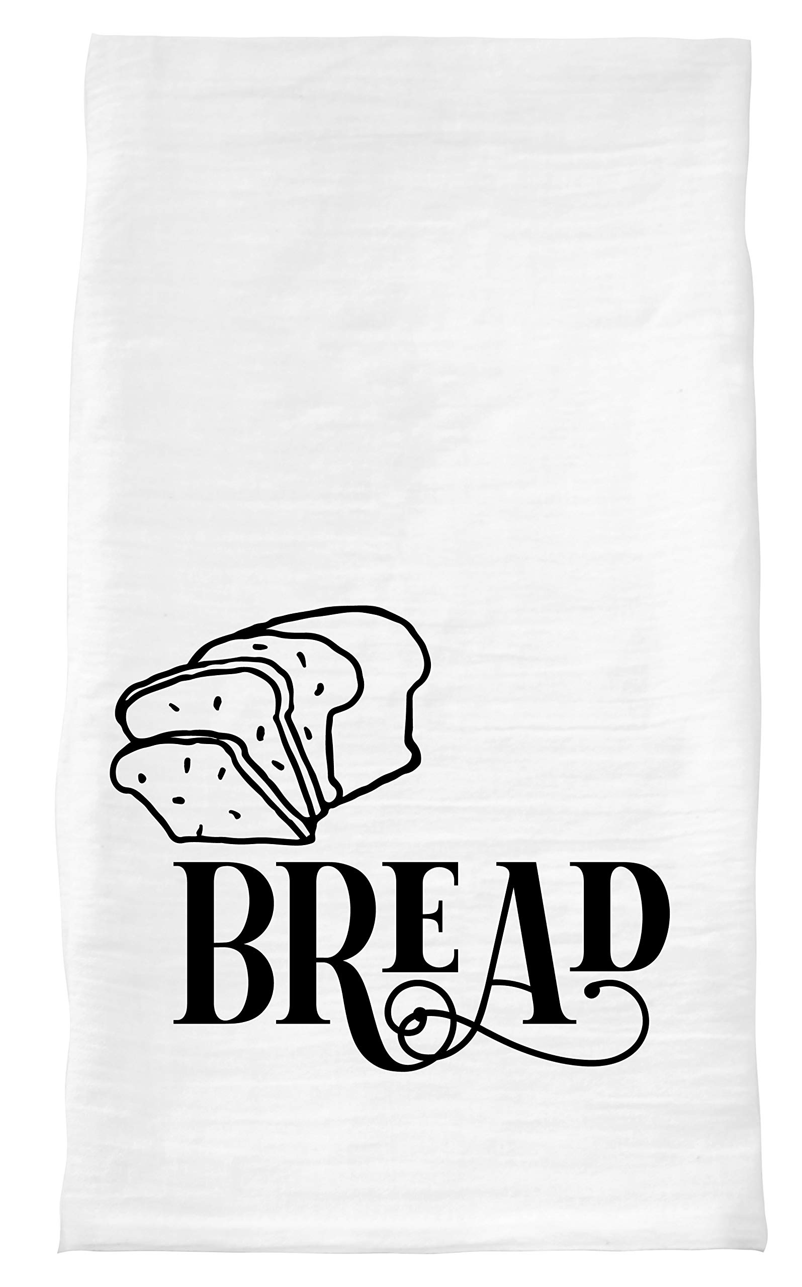 Trenz Shirt Company 16x25 Inch Premium Cotton Dish Towel - 100% White Cotton Kitchen Towel for Drying Dishes, Cleaning Countertops & Kitchen Decor