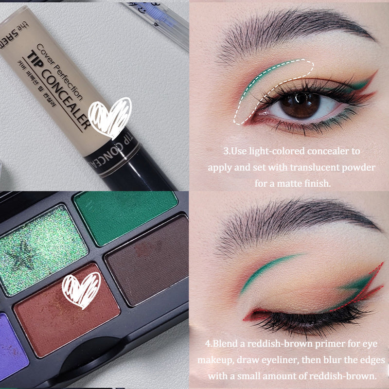 Cold N Wild Dunhuang Six Color Eyeshadow Palette - Highly Pigmented, Long-Lasting Makeup for Party, Date Night & Special Occasions