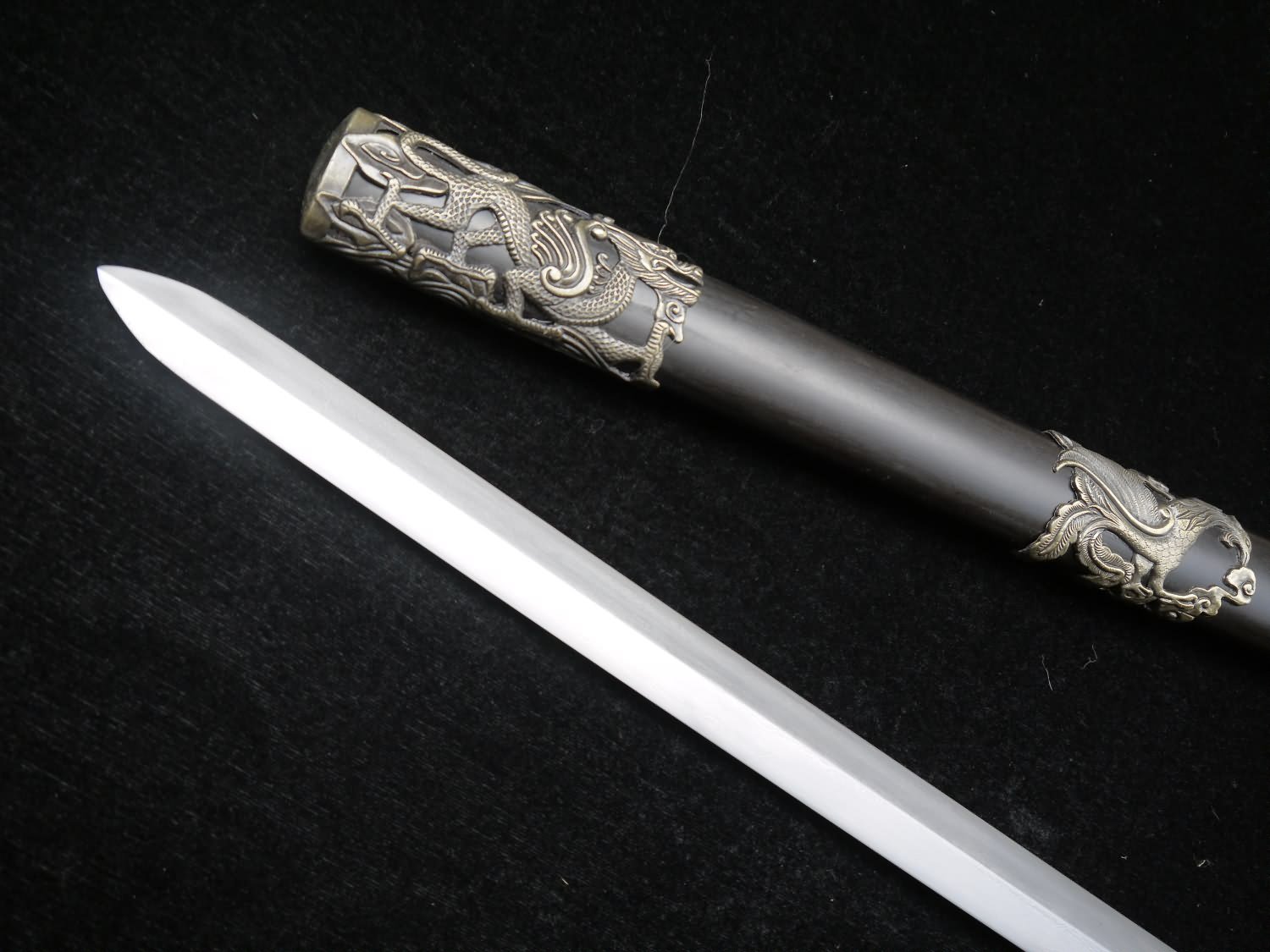 Handmade Damascus Steel Chinese Xuanwu Jian Sword - 41
