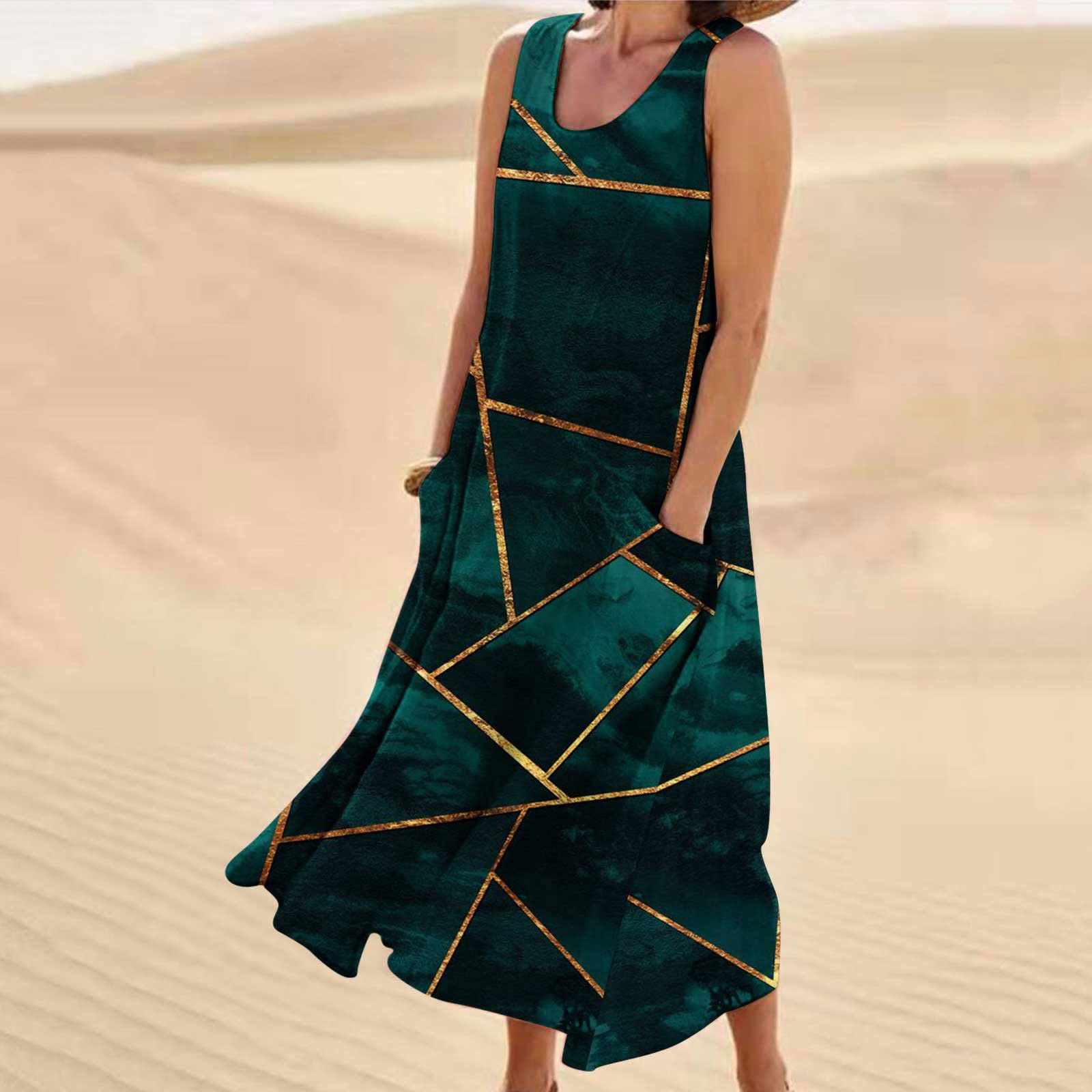 Oelaio Women's Long Summer Dresses & Sundresses - Mommy and Me Matching Outfits, Elegant Shawls & Wraps for Evening Wear | Perfect for Beach Vacations, Date Nights & Special Occasions
