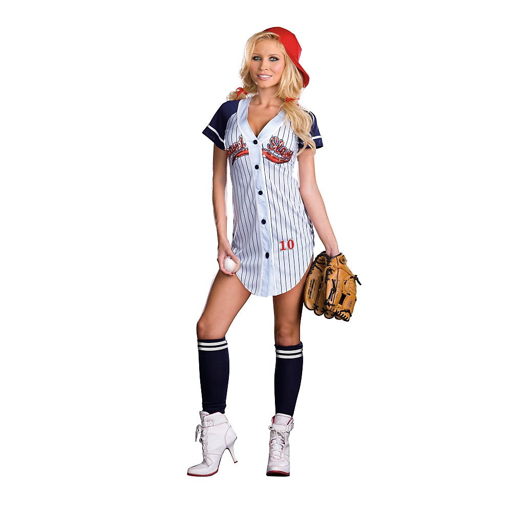 Dreamgirl Grand Slam Adult Costume - X-Large | Sexy Baseball Outfit for Halloween, Cosplay, and Themed Parties