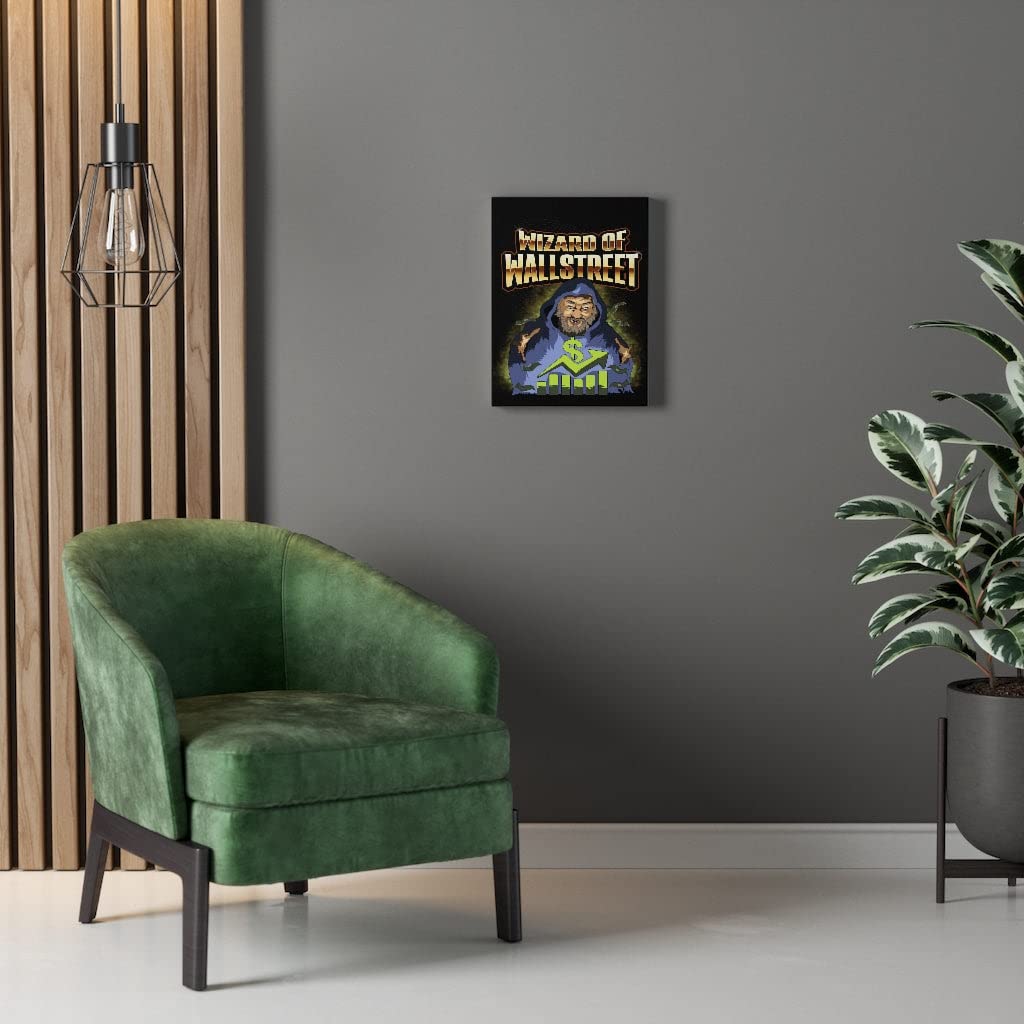 Wizard of Wall Street Canvas Print - Money Motivation Wall Art - Stock Market Art for Home & Office Decor - Perfect Gift for Finance Lovers & Investors
