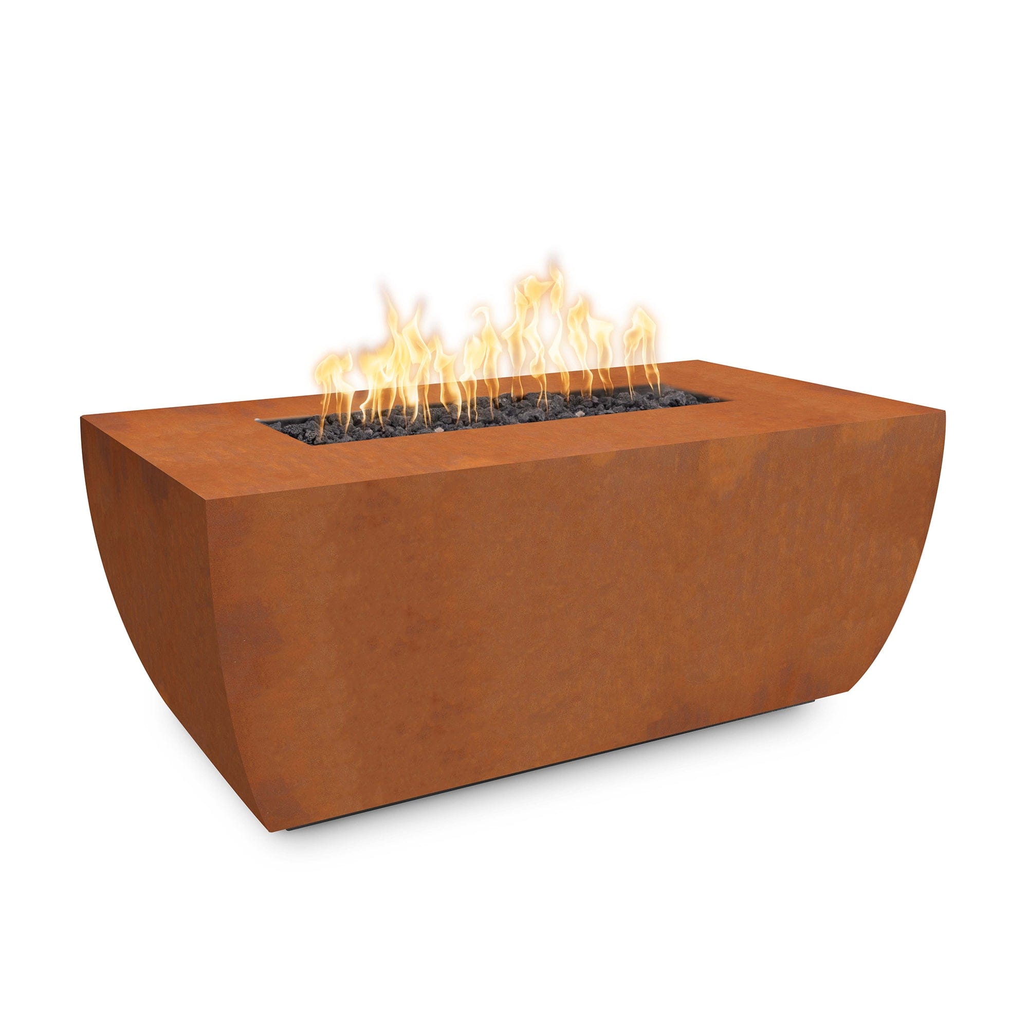 Avalon 24-Inch Tall Linear Metal Outdoor Fire Pit for Backyard, Patio, and Garden - Modern Fire Pit for Camping and Outdoor Gatherings