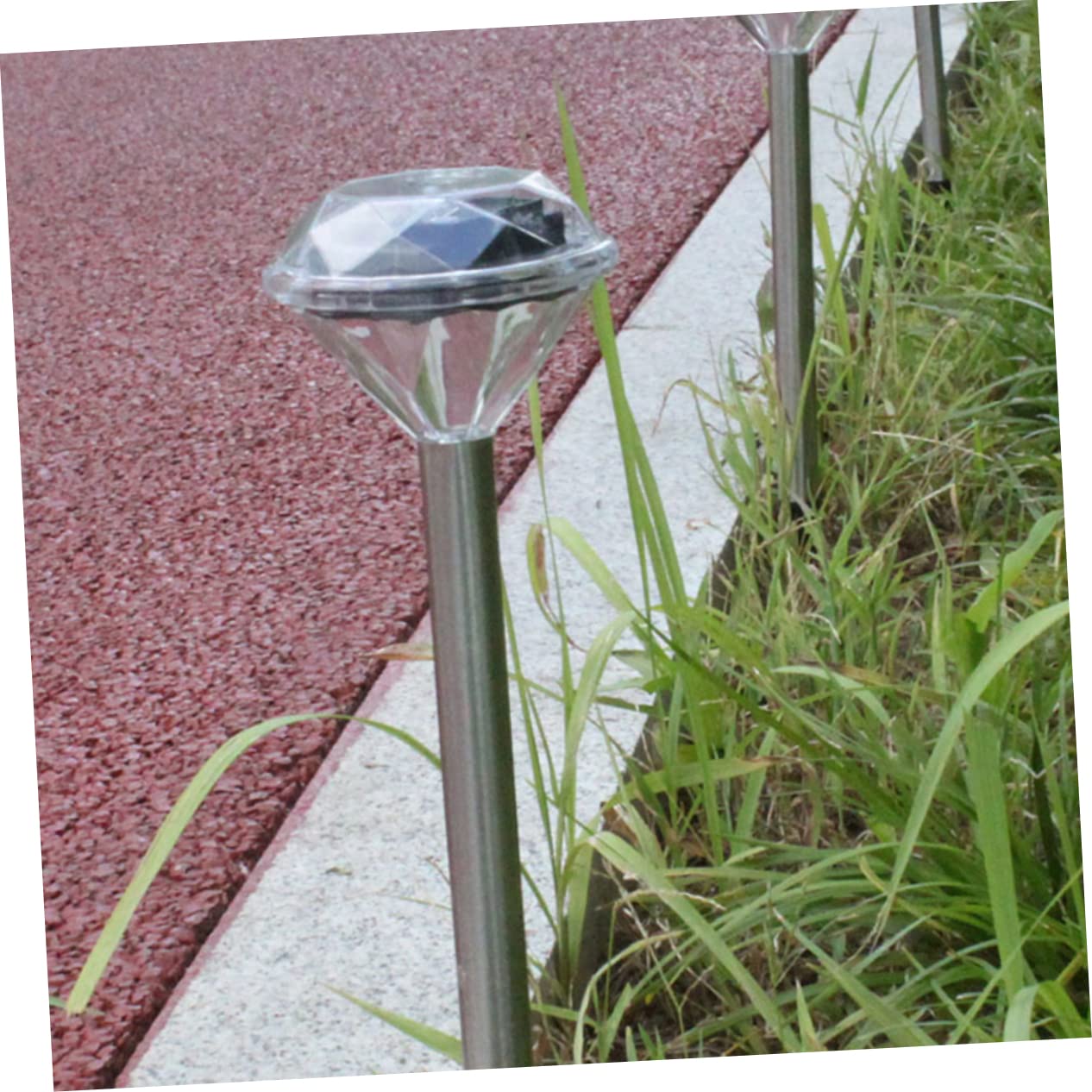 OSALADI 3-Pack Solar Lights Outdoor, Waterproof LED Garden Lights with Auto On/Off, Pathway & Yard Decoration for Patio, Lawn, Driveway, Backyard (Warm White)