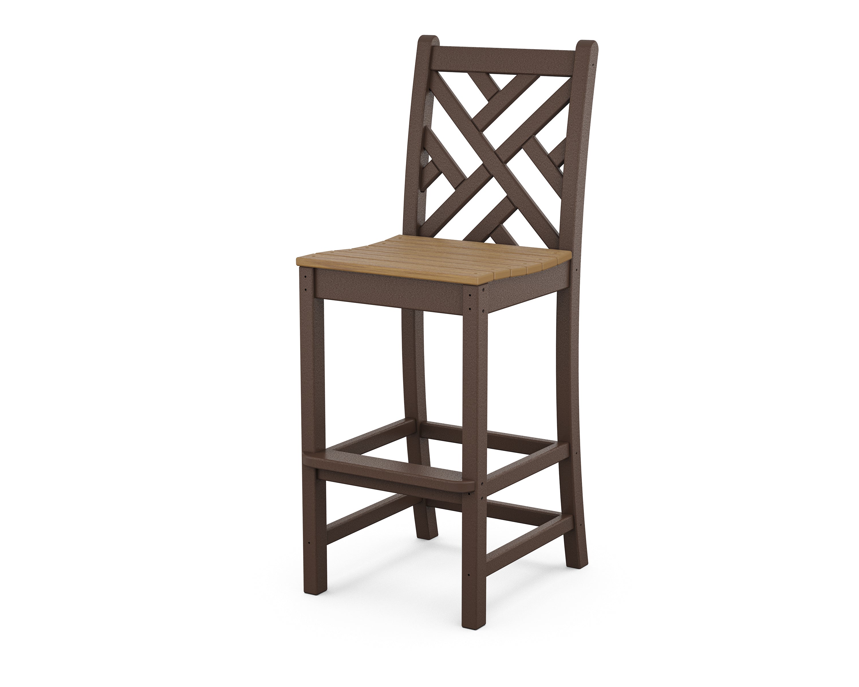 POLYWOOD Chippendale Bar Side Chair - Durable Outdoor/Indoor Bar Stool for Patio, Deck, Kitchen & Dining Room - Weather-Resistant & Comfortable Seating
