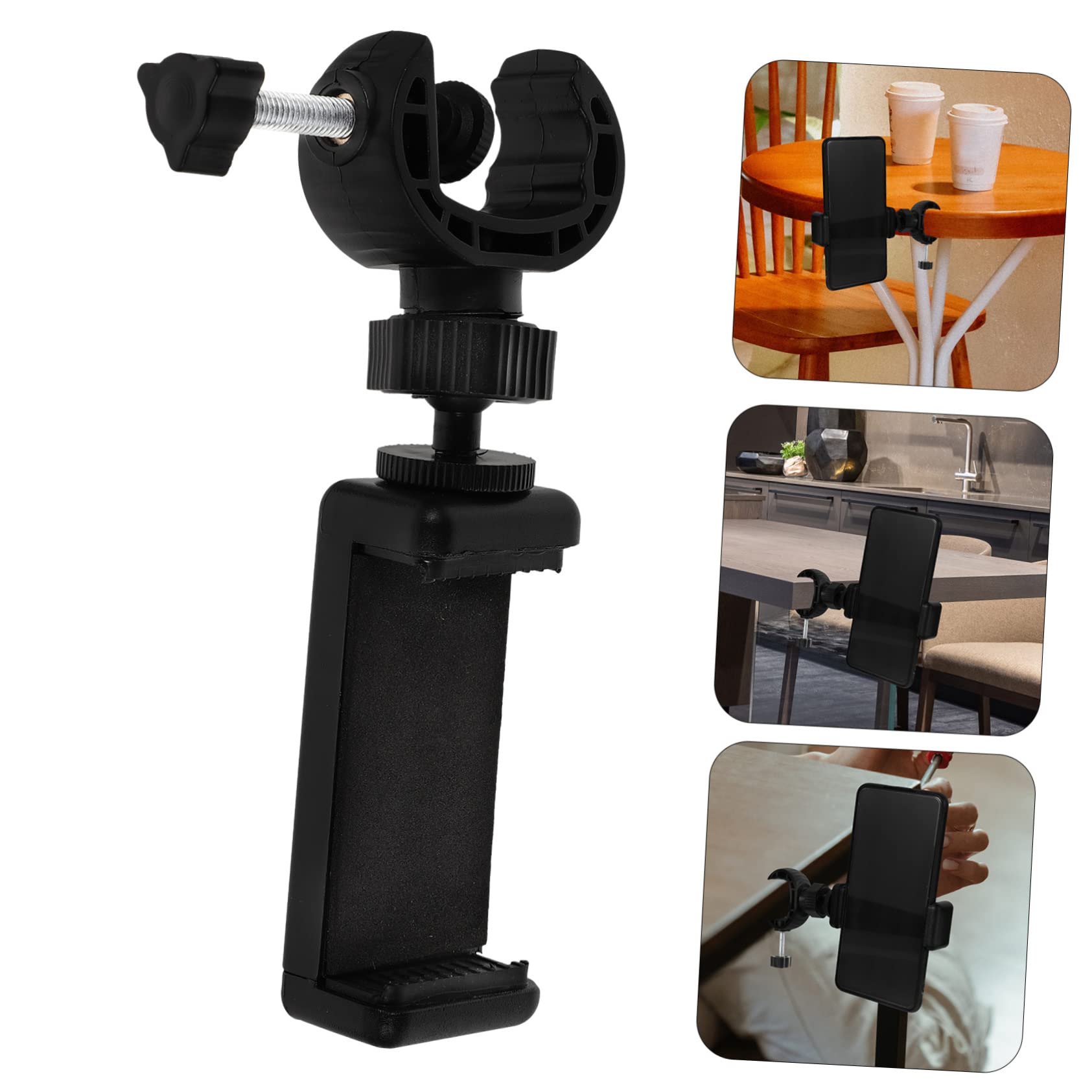 2-Pack Adjustable Swivel Phone Tripod Stand - Universal Smartphone Holder Clip for iPhone, Samsung & More - Perfect for Vlogging, Live Streaming & Video Calls