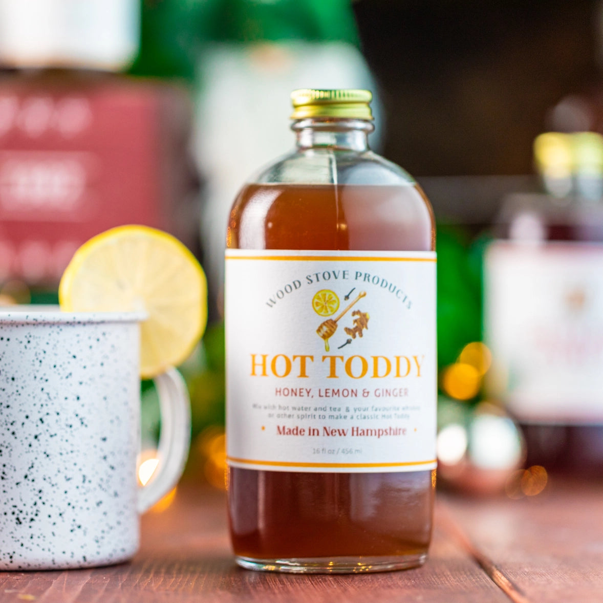 Hot Toddy Cocktail & Mocktail Mix Kit - Spiced Honey Lemon Drink Powder for Winter Warmth, Holiday Parties & Cozy Nights by the Fireplace