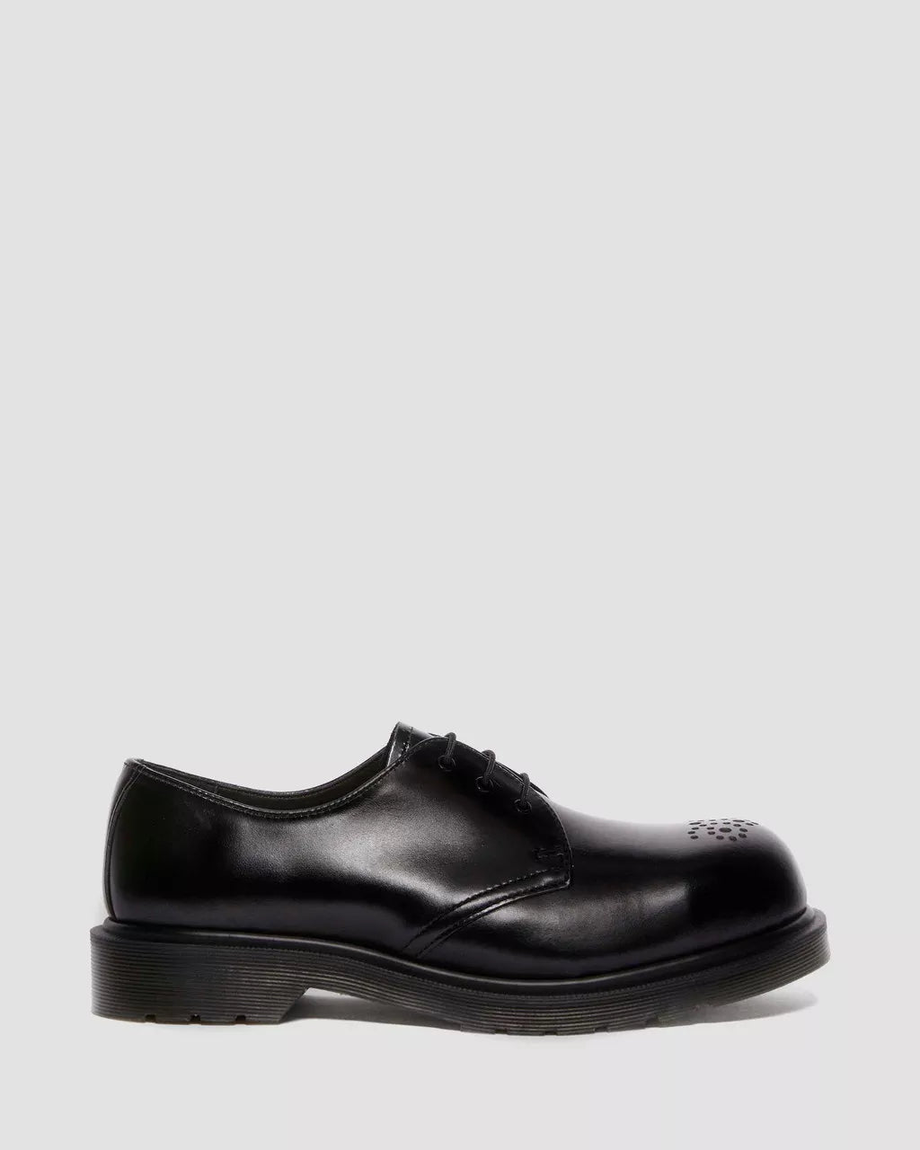 Dr. Martens 1461 Aniline Leather Steel Toe Shoes - Comfortable & Durable Work Boots for Construction, Warehouse & Industrial Safety (Black)