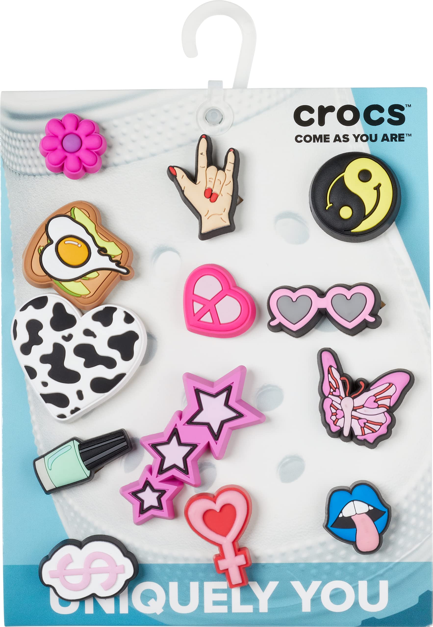 Crocs Jibbitz 5-Pack Trendy Shoe Charms for Crocs Shoes - Fun & Cute Decorative Accessories for Kids & Adults | Perfect for Customizing Clogs, Sandals & Gifts