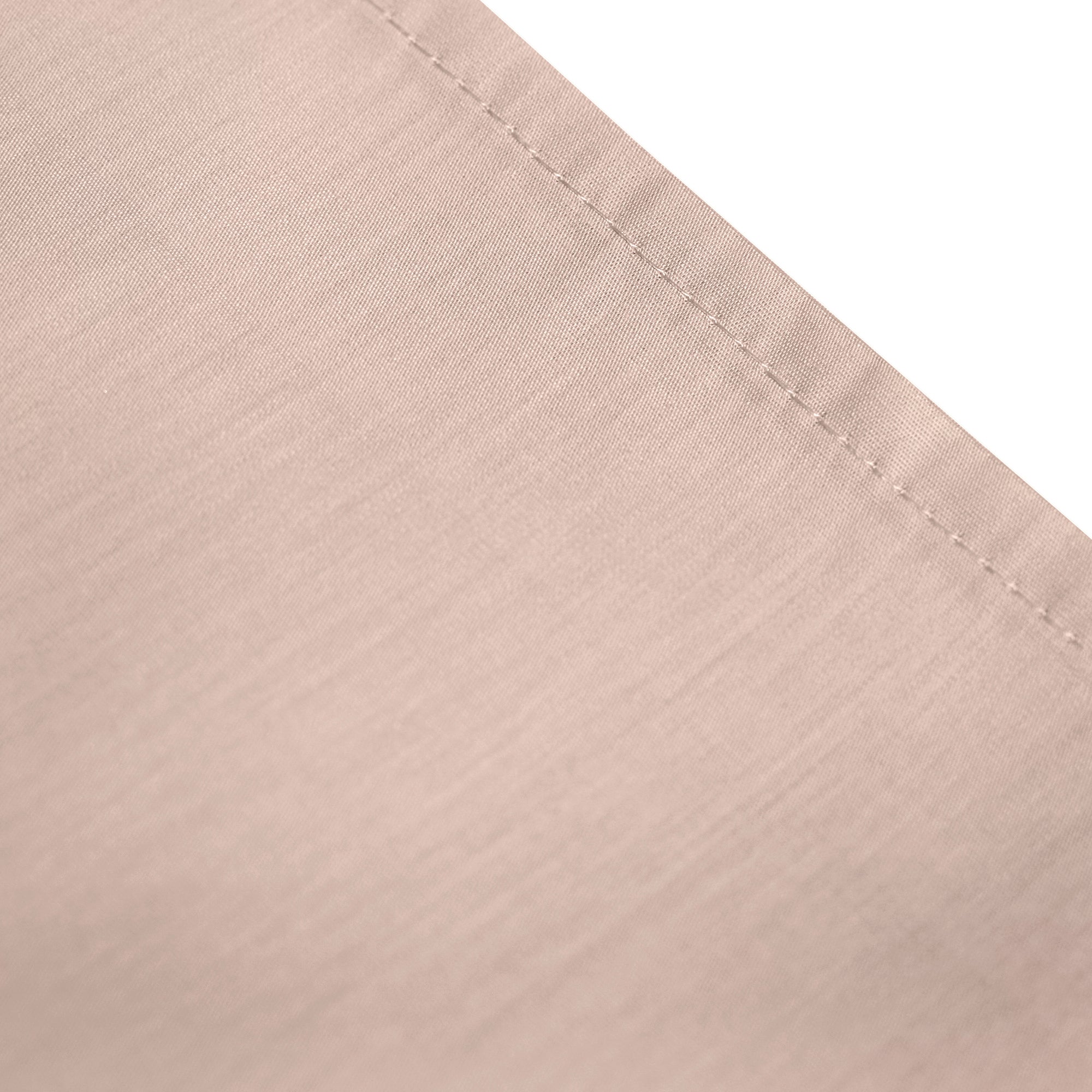 Serene Plain Dyed Fitted Bed Sheet - 32cm Deep Pocket, Soft Blush Pink Cotton - Perfect for Master Bedroom, Guest Room & Dormitory Decor