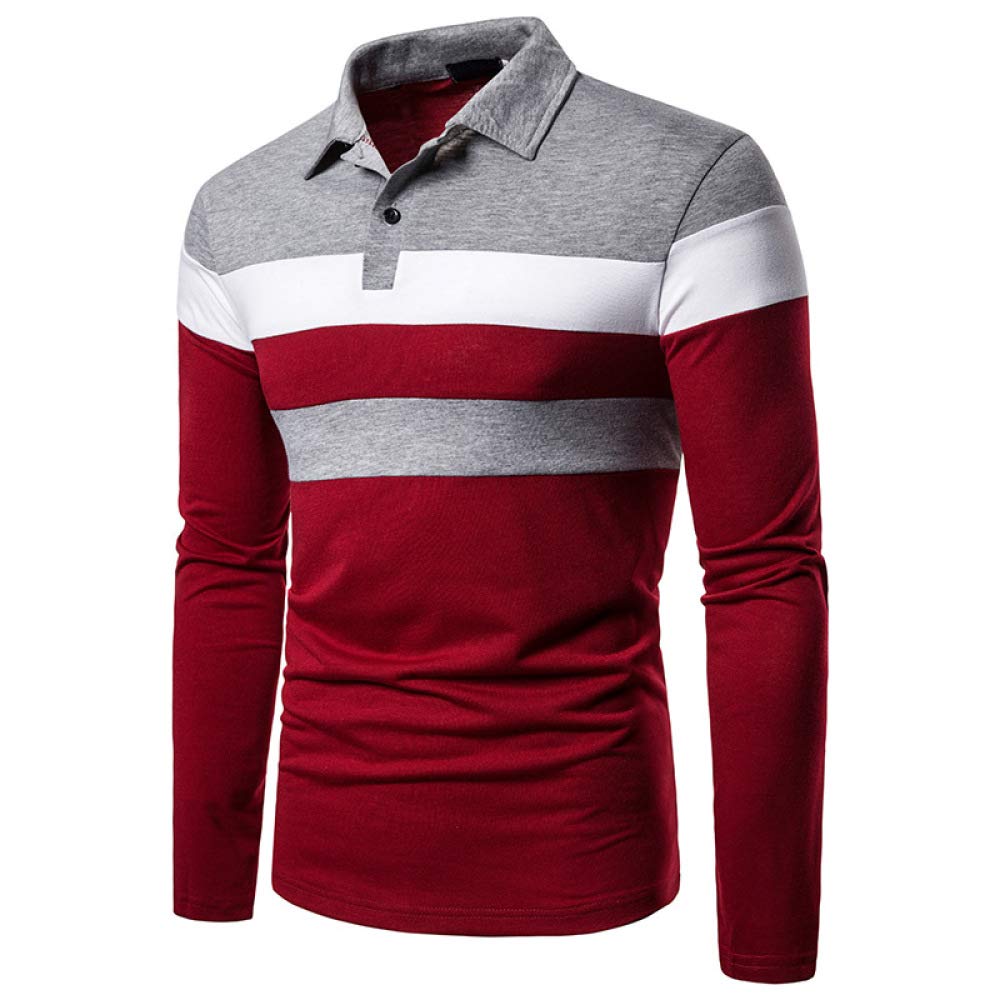 HHGKED Men's Polo Shirts - Casual Short & Long Sleeve Slim Fit Golf Shirts for Business & Outdoor Activities | Perfect for Office, Golfing & Weekend Wear