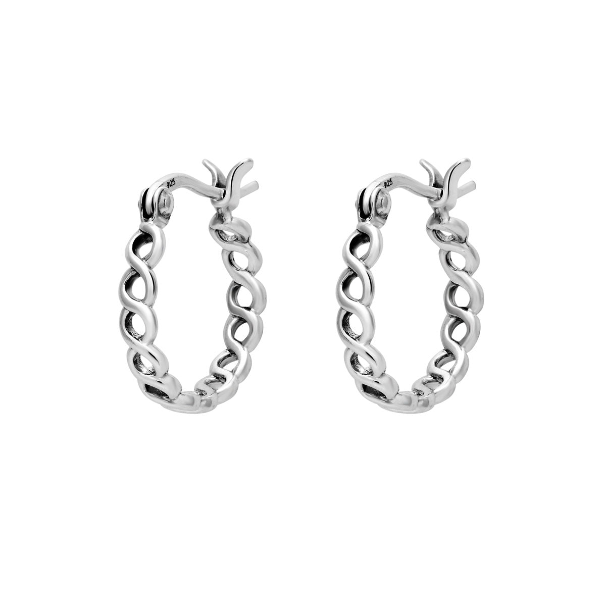 Entwined Hoop Earrings for Women - Trendy Gold & Silver Interlocking Hoops - Perfect for Everyday Wear, Parties & Gifts