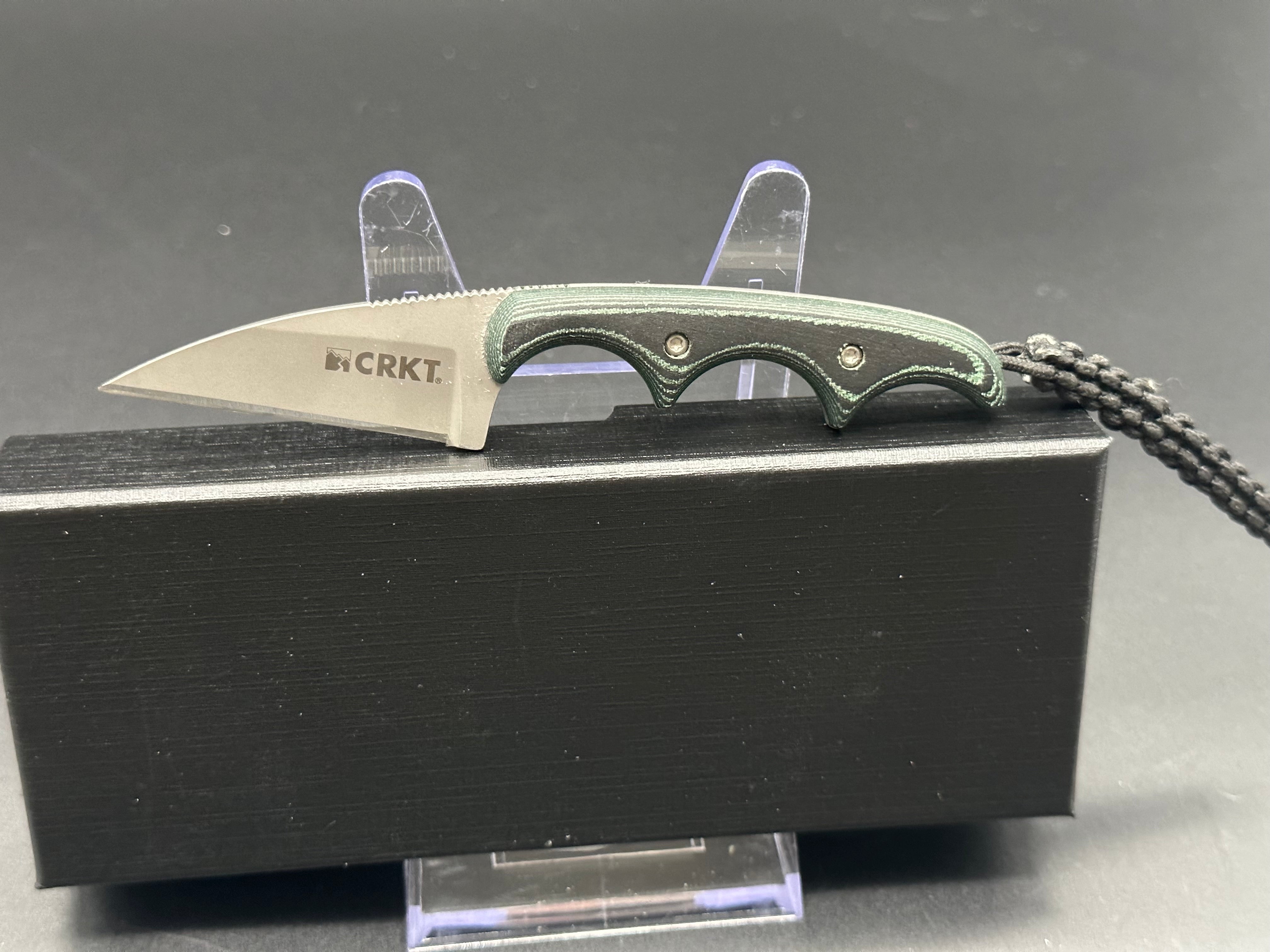 CRKT Minimalist Neck Knife - Wharncliffe Blade, Compact EDC Pocket Knife for Outdoor, Camping, Survival & Everyday Carry