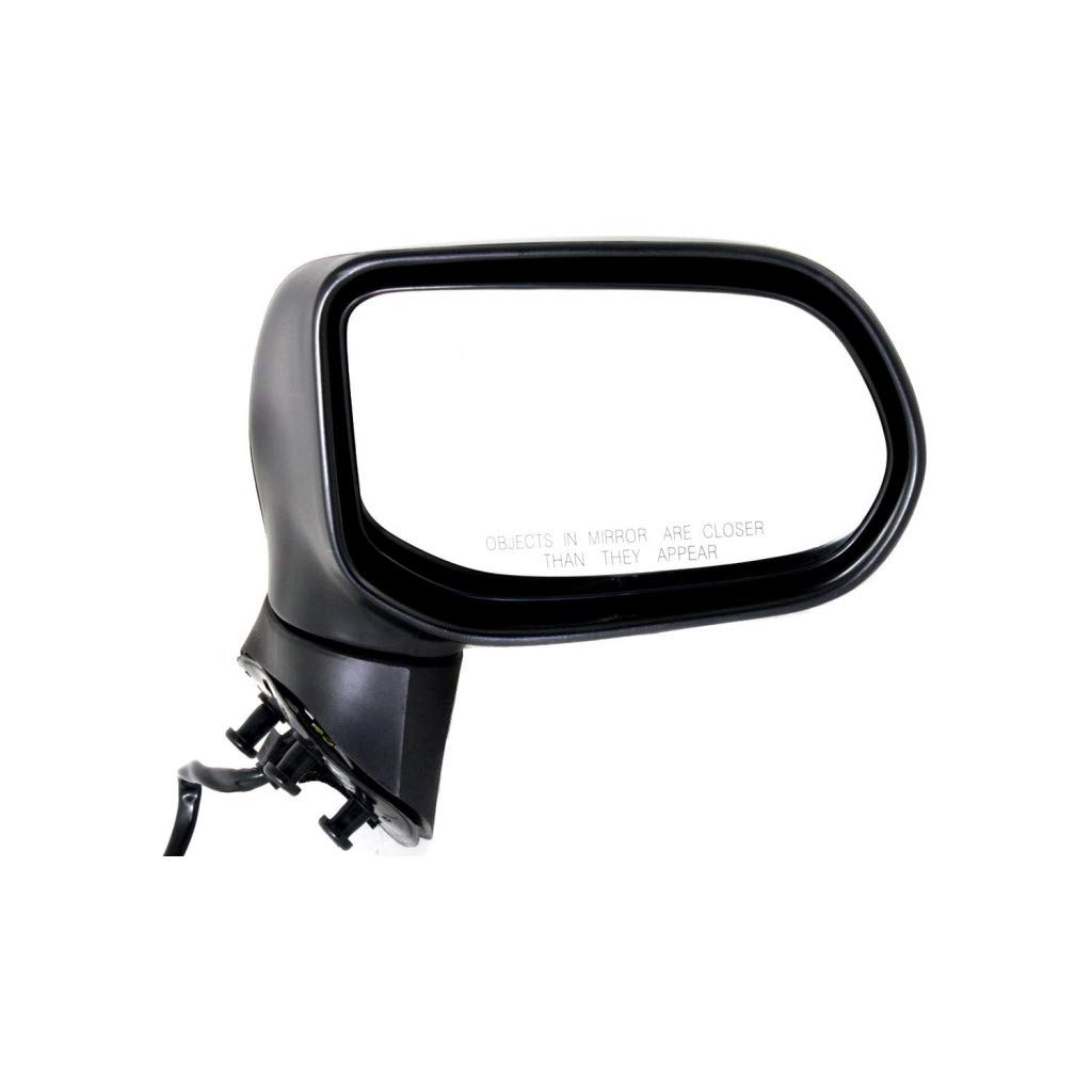 2006-2011 Honda Civic Passenger Side Power Heated Door Mirror - Non-Folding Textured Black Replacement for Sedan Models (Fits Part #76200SNEA22ZK & HO1321260) | Perfect for Winter Driving & Enhanced Visibility