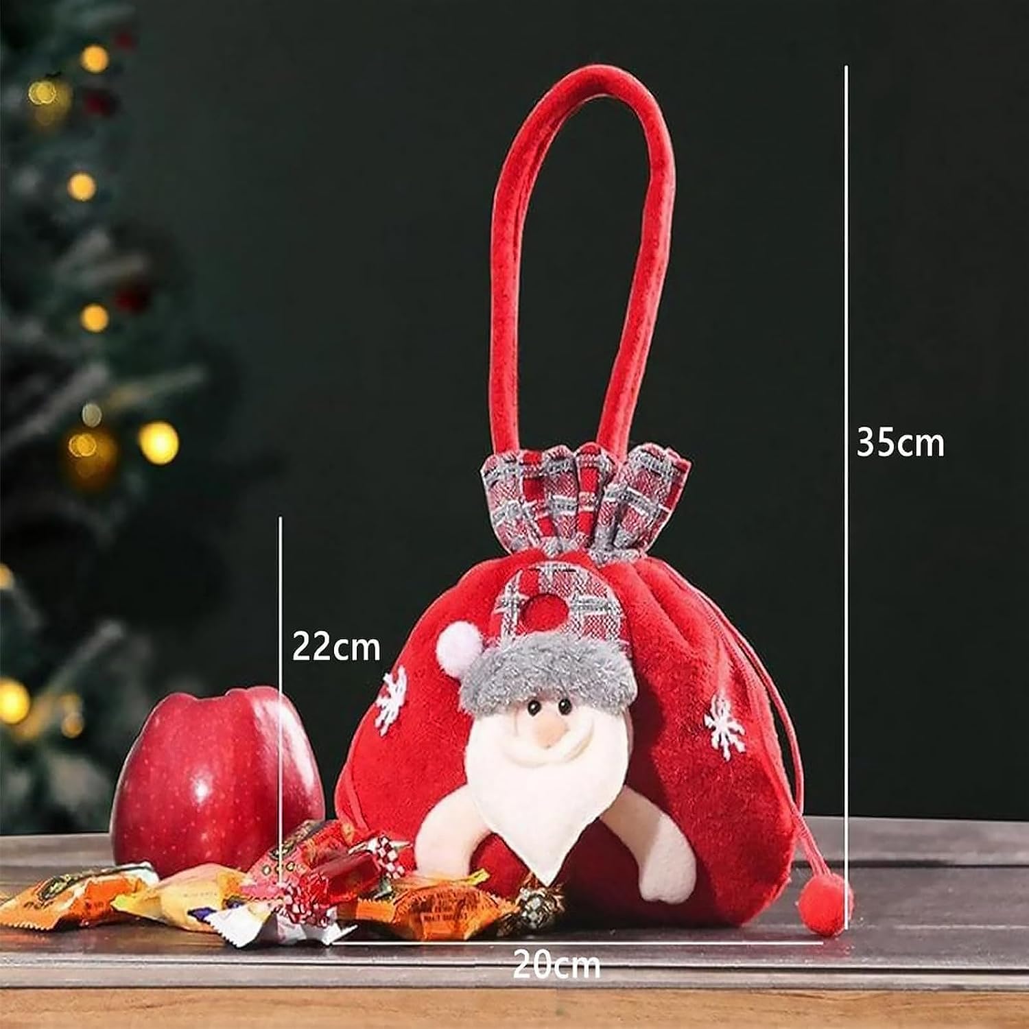 KEIGPERI Christmas Gift Bags Set - 2023 New Reusable Drawstring Doll Bags for Holiday Presents | Perfect for Christmas Gift Wrapping, Party Favors & Stocking Stuffers (1 Set)