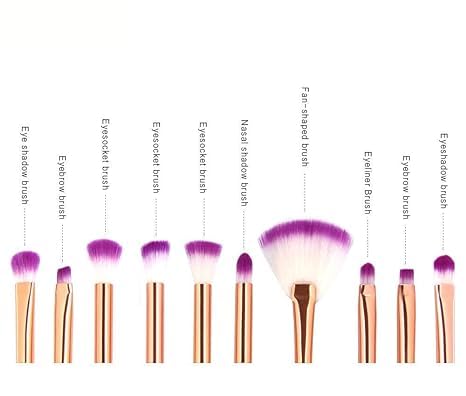KAARM FISH TAIL Makeup Brush Set - 12-Piece Professional Foundation, Blending, Powder, Eyeshadow & Concealer Brush Kit with Rainbow Design | Perfect for Makeup Artists, Beginners & Travel Makeup Application