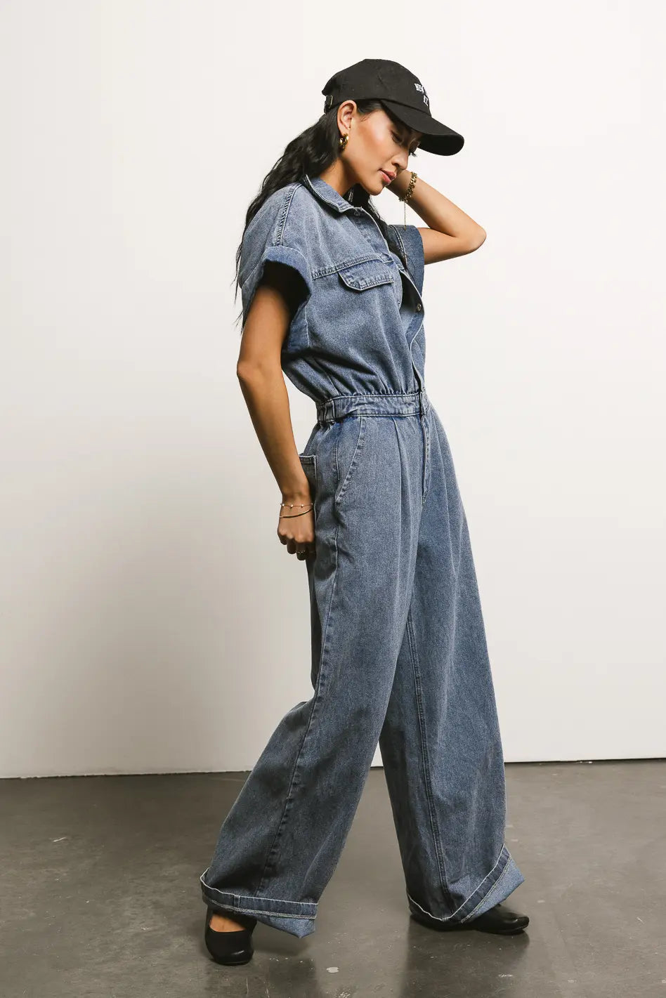 Milani Denim Jumpsuit for Women - Stylish One Piece Romper with Pockets | Perfect for Casual Outings, Date Nights & Summer Fashion (Final Sale)