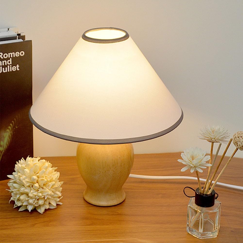 Modern Decorative Small Table Lamp - Bedside Nightstand Lamp for Bedroom, Office & Study Desk | Perfect for Reading, Working & Creating Cozy Ambiance