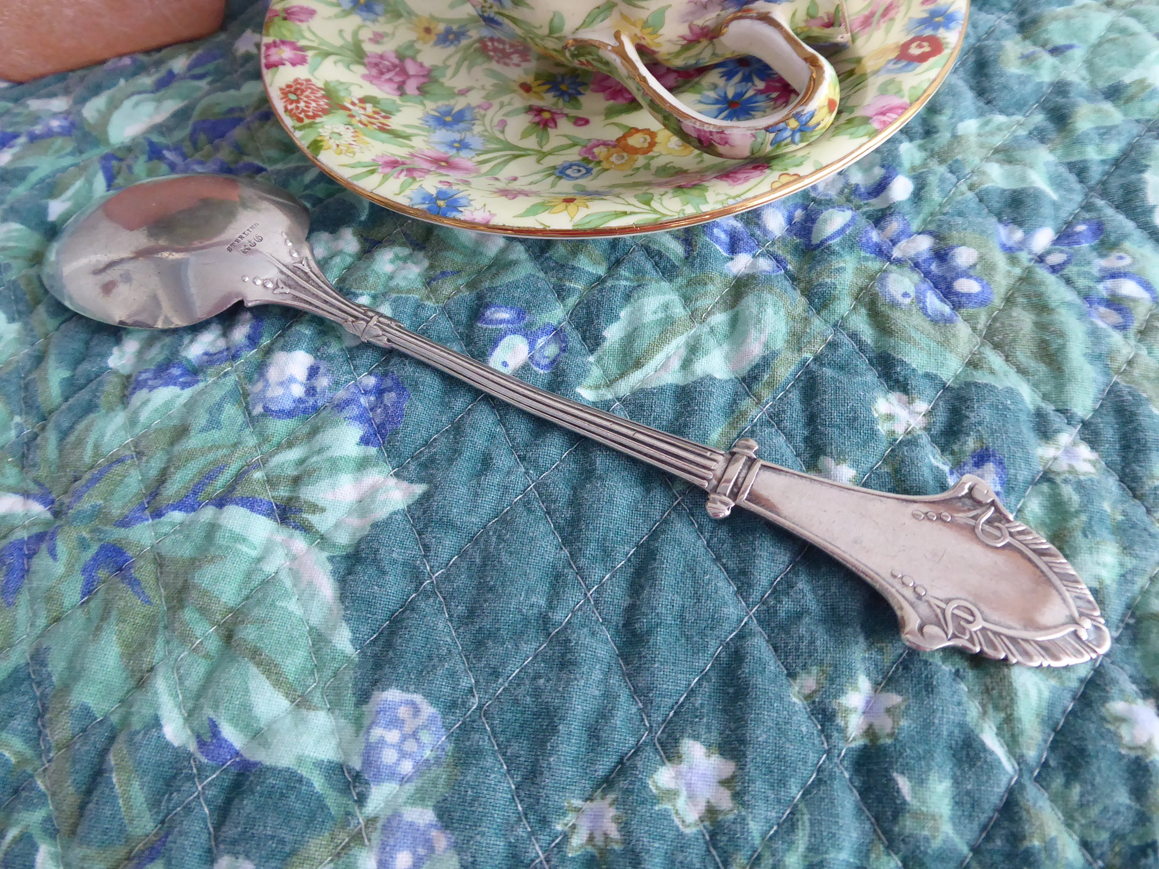 Antique Victorian Gorham Sterling Silver Serving Spoon - Louis XIV Large Elegant Dinnerware - Engraved Initial M McG - Perfect for Fine Dining, Collecting & Special Occasions
