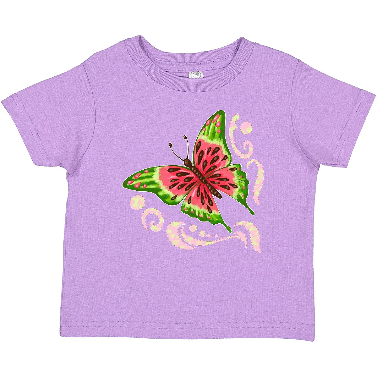 Inktastic Watermelon Butterfly Baby T-Shirt - Cute Summer Outfit for Boys & Girls - Perfect for Beach, Pool & Outdoor Activities