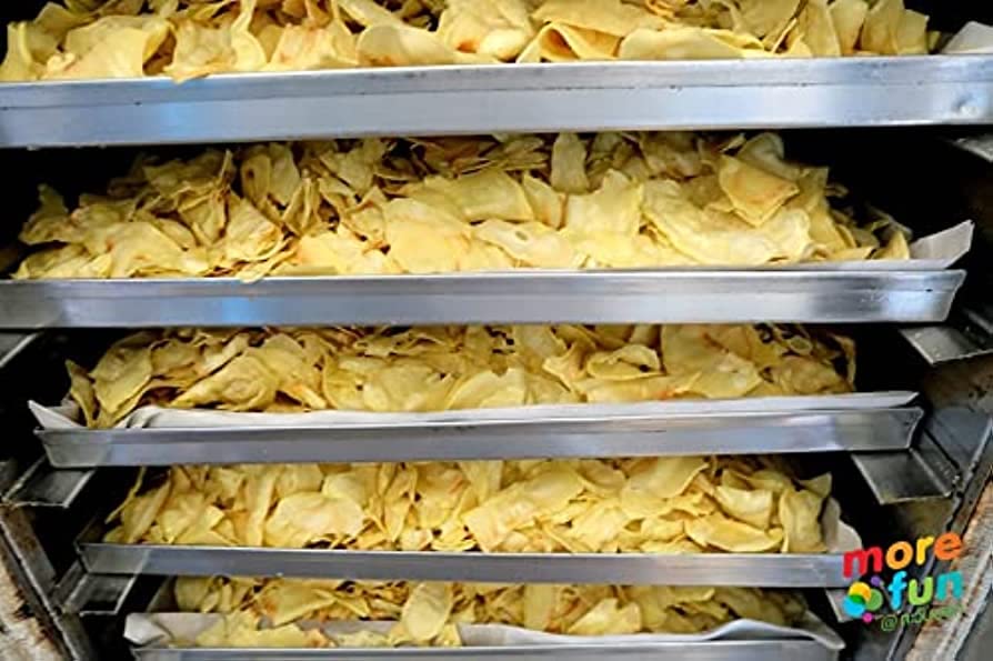 Premium 500g Thai Monthong Fried Durian Chips - Crispy Yellow Vegan Snack (Pack of 4) | Exotic Fruit Gift | Perfect for Parties, Travel & Healthy Snacking