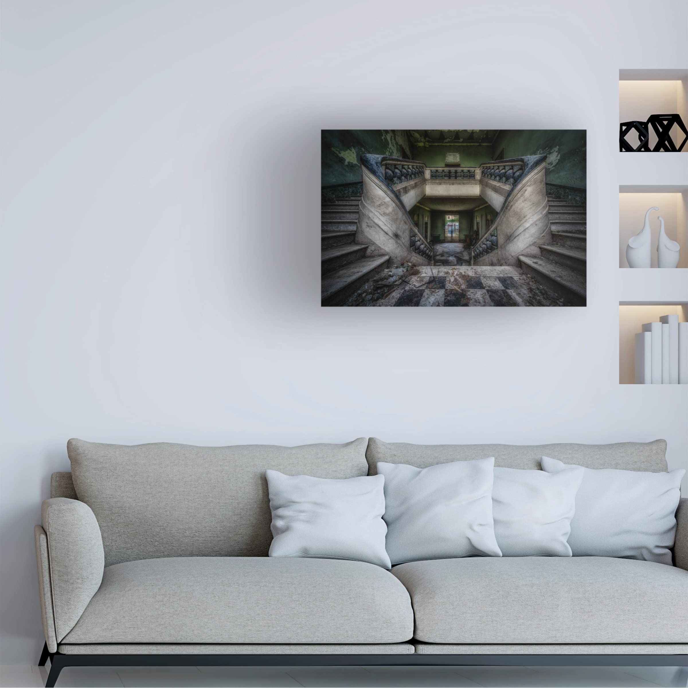 Trademark Fine Art 'Vision' Canvas Wall Art by Matteo Musetti - Modern Abstract Painting for Living Room, Bedroom & Office Decor
