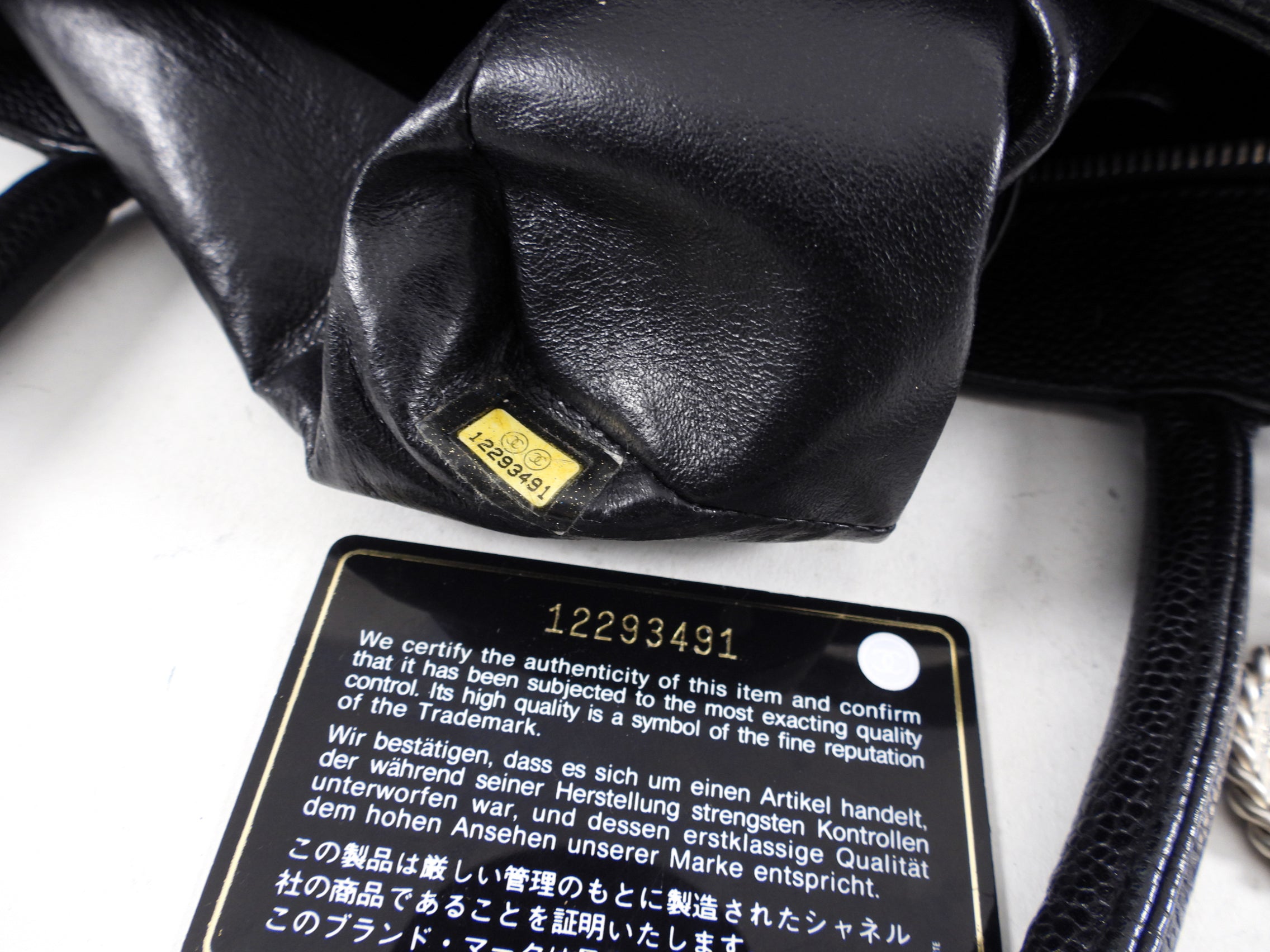 Chanel Black Caviar Leather CC Medallion Tote Bag - Luxury Designer Handbag for Women, Perfect for Work, Travel & Everyday Use