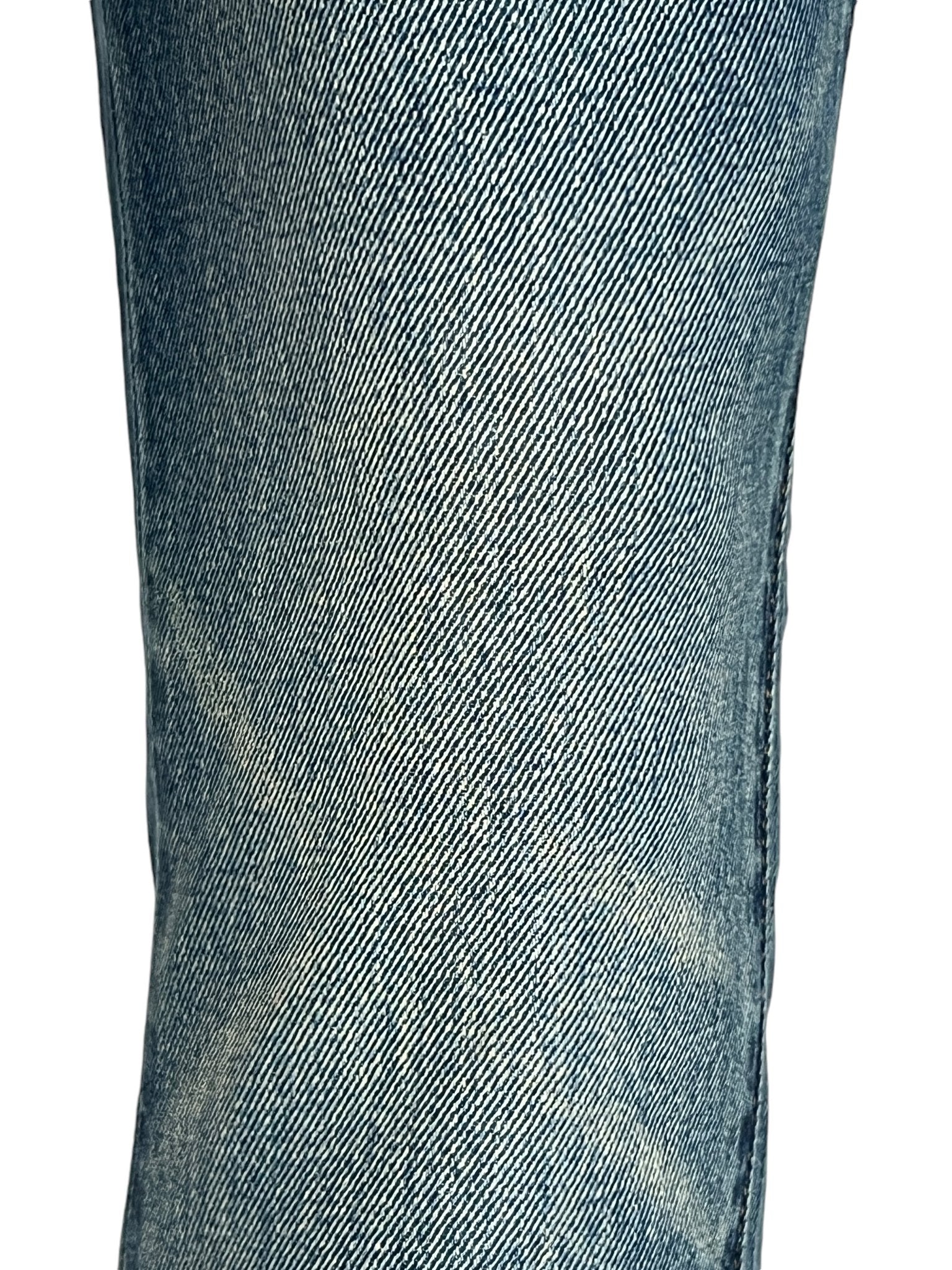 Purple Brand P001 SDTE Skinny Coated Jeans in Dark Tempest & Dark Indigo | Slim Fit Stretch Denim Pants for Men | Perfect for Casual Wear, Night Out & Street Style Fashion