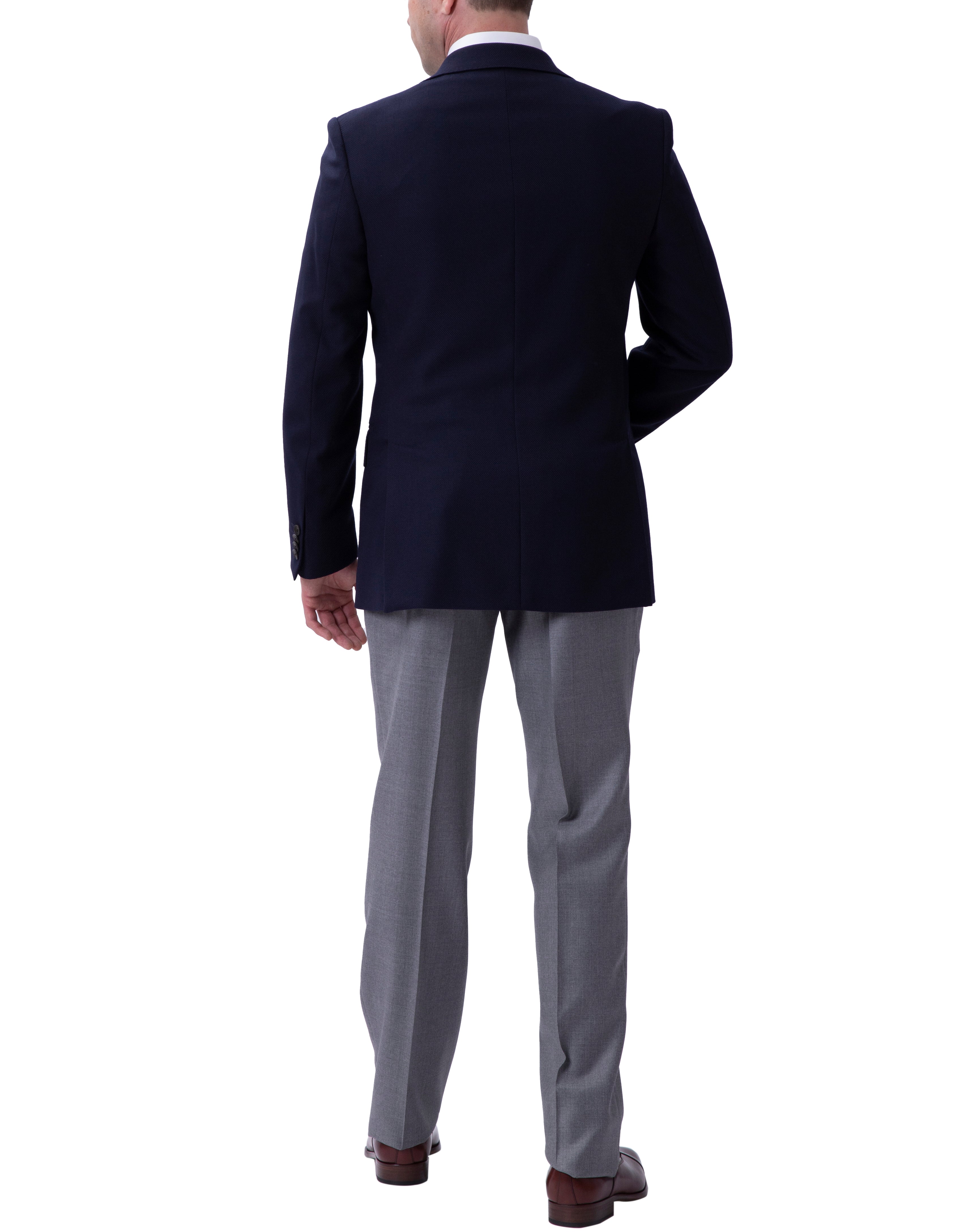 HENRY SARTORIAL London High Twist Travel Blazer for Men - Indigo Blue Slim Fit Business Suit Jacket - Perfect for Office, Business Trips & Formal Events