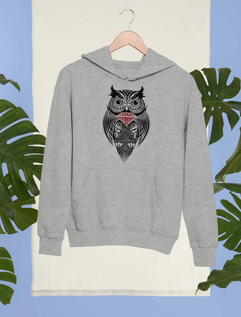 Women's Owl Hoodie - Diamond Owl Sweatshirt for Teens & Girls | Casual Wear