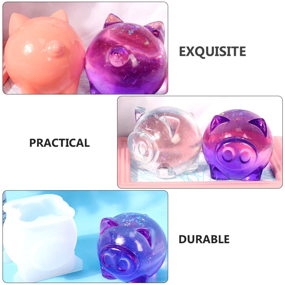 Pig Shaped Silicone Mold for DIY Crafts - Piggy Ornament Baking Mold for Resin, Soap, Candle Making - Perfect for Home Decor, Gift Making & DIY Projects