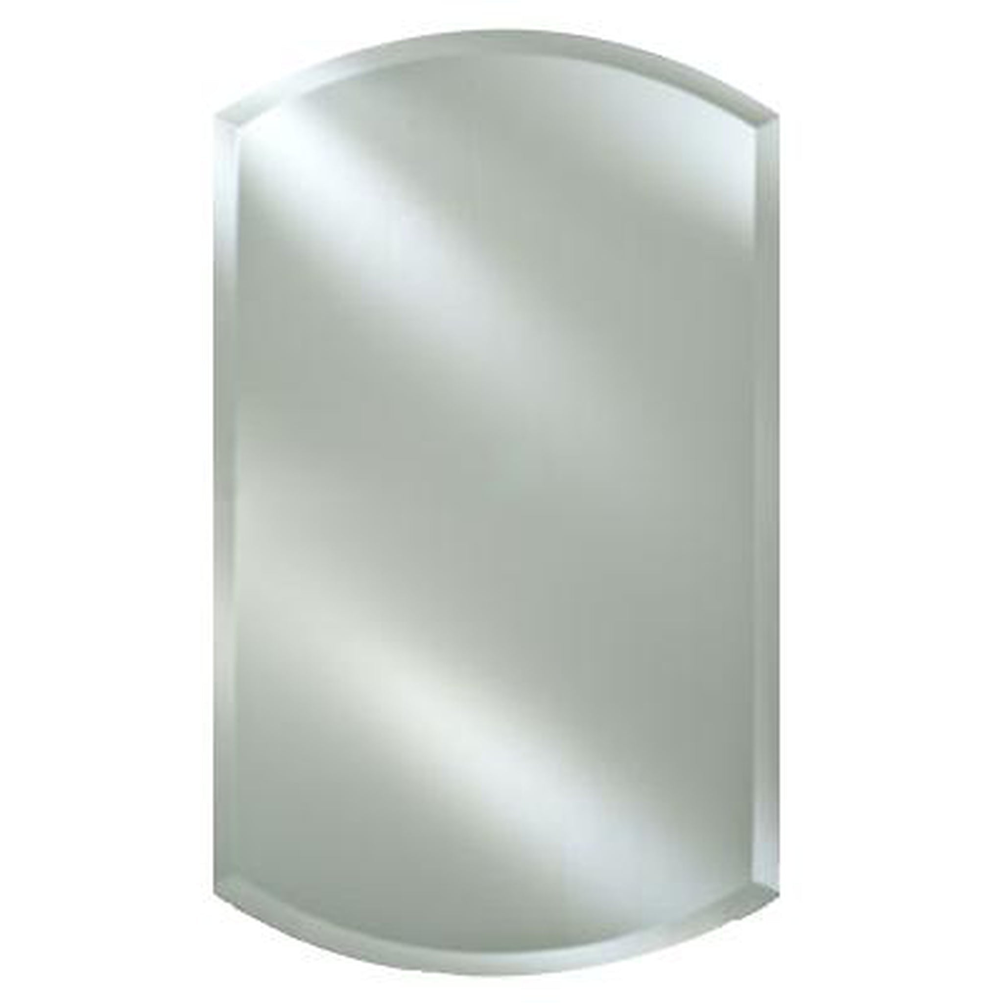 Afina 24x38 Recessed Right Hinged Medicine Cabinet with Beveled Edge Mirror - Double Arch Top Design for Bathroom Storage & Organization