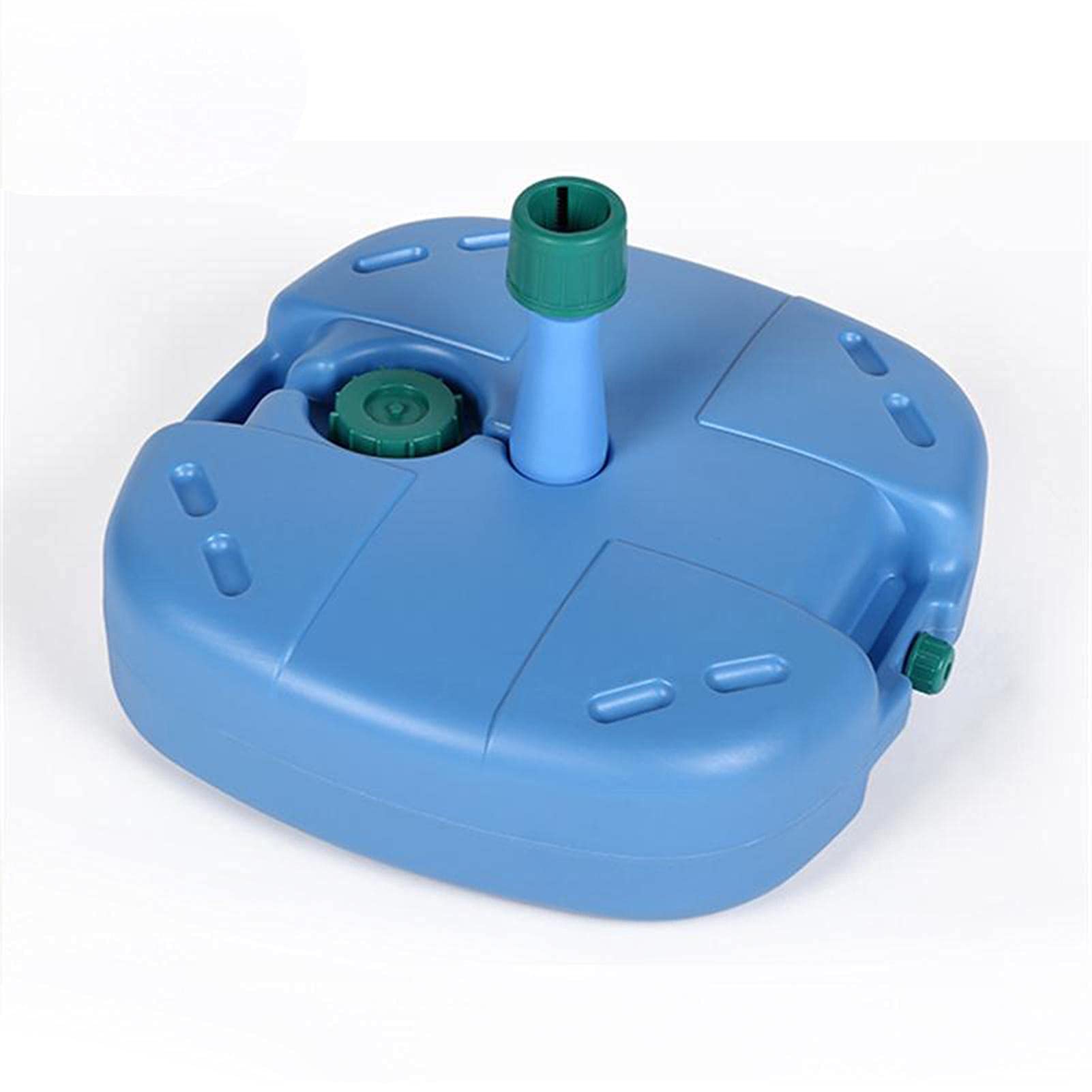 **JiaLFaX Heavy-Duty Water & Sand Filled Umbrella Base - Durable Outdoor Patio Umbrella Stand for Wind Resistance (Blue) - Perfect for Poolside, Garden, and Backyard Use**