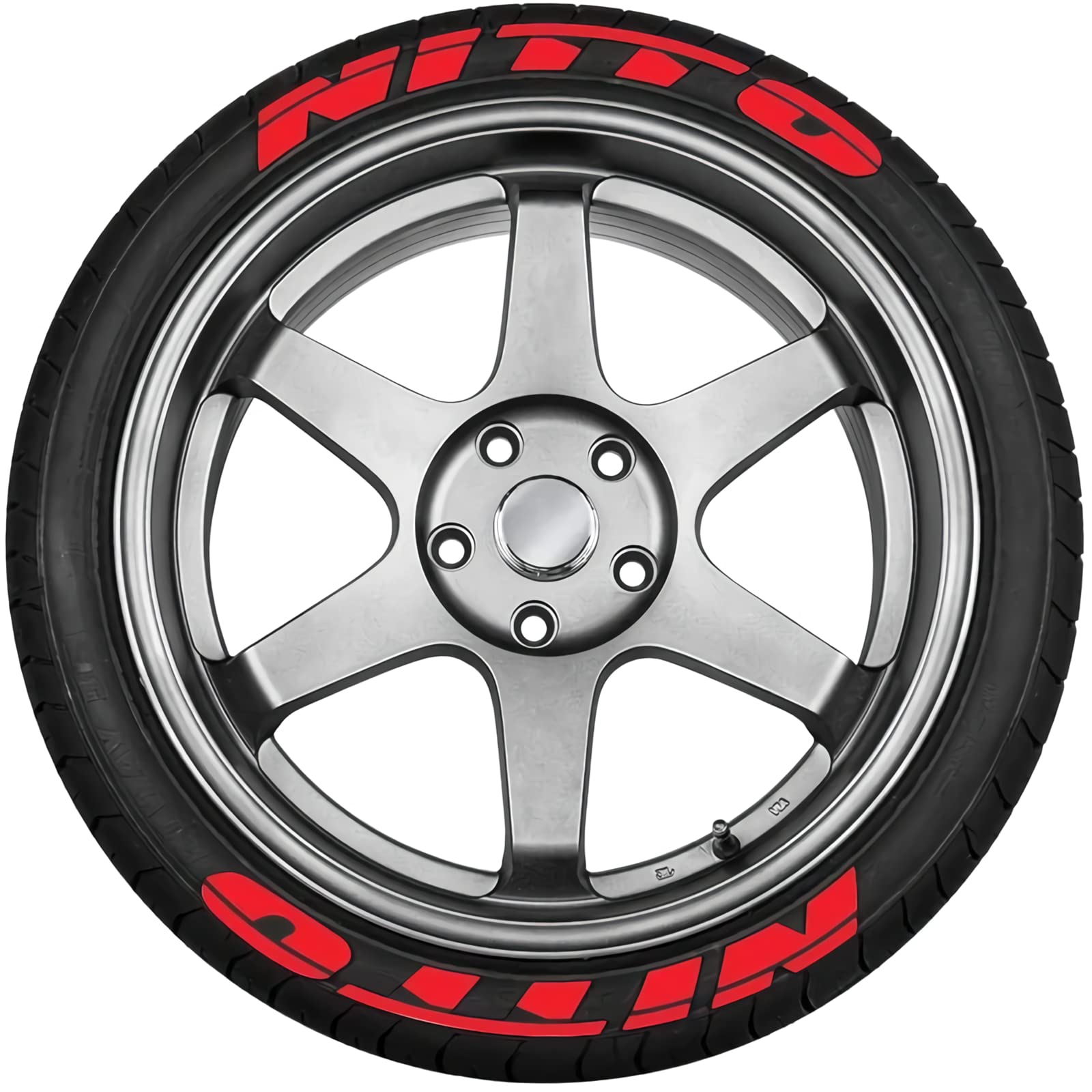 Premium Car Tire Decals & Wheel Lettering Stickers - 8 Sets Universal DIY Permanent Tire Lettering Kit for Cars, Trucks & SUVs - Enhance Vehicle Styling for Street Shows, Car Meets & Personal Customization