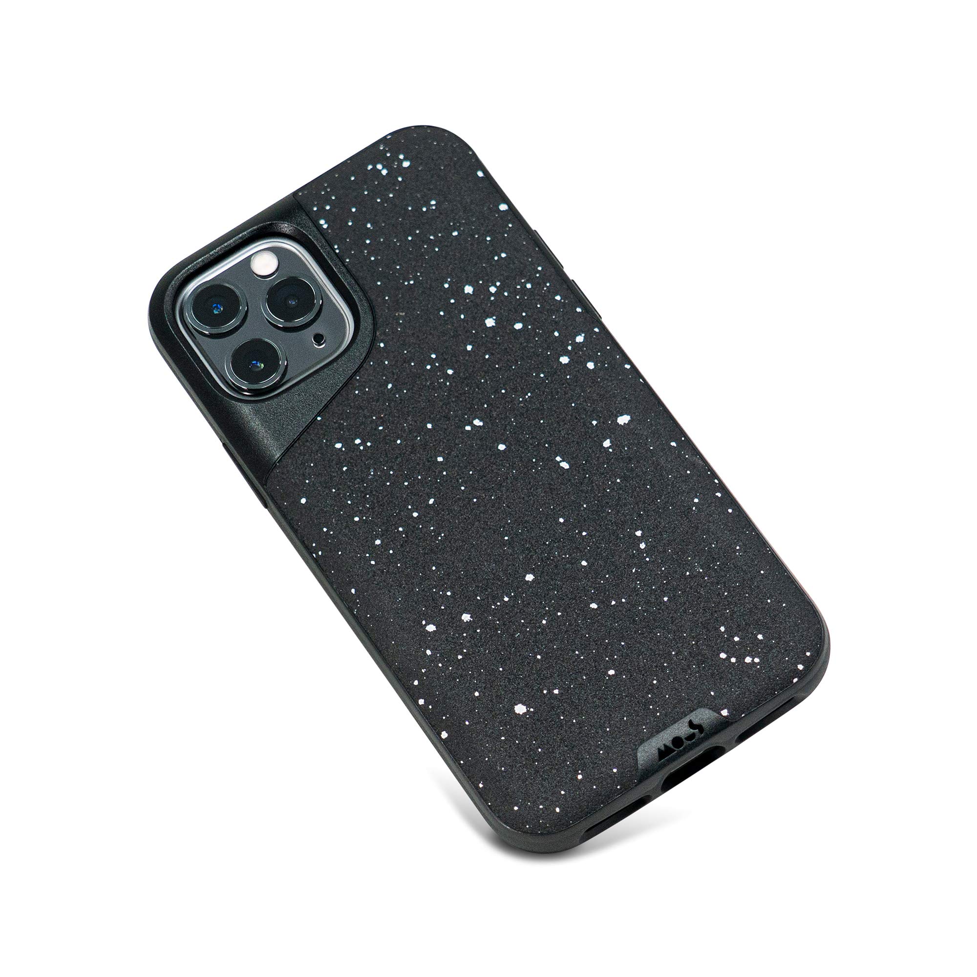 iPhone 11 Pro Max Leather Case - Mous Contour Speckled Black for Protection | Work & Travel