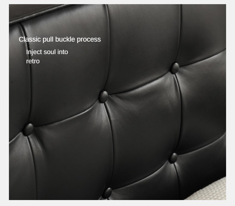 Premium Black Leather Suspension Bed - Luxurious & Durable for Bedroom, Guest Room, or Dorm - Enhances Comfort & Style