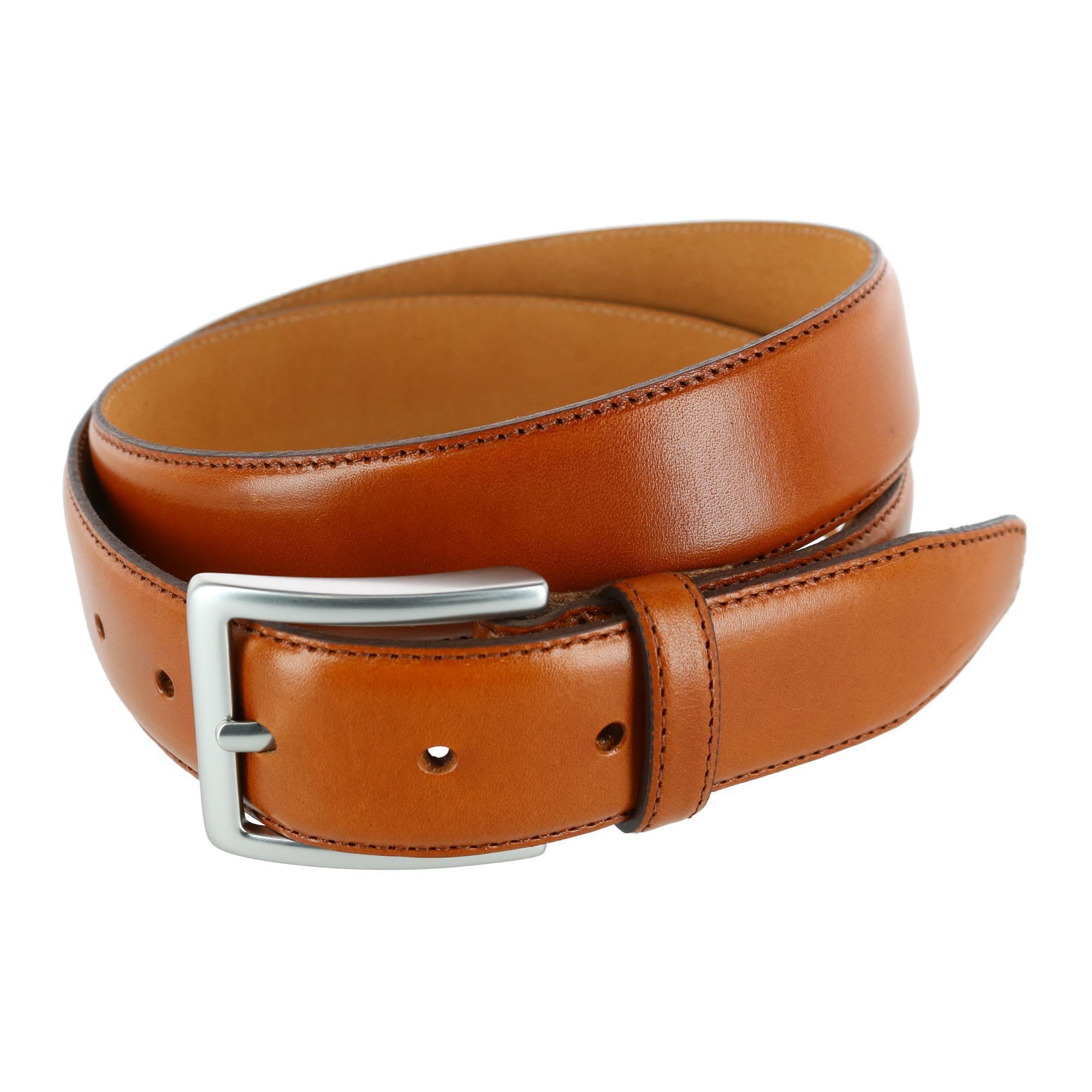 Trafalgar Men's Calfskin Dress Belt - 1 3/8 Inch Wide (35mm) Genuine Leather Formal Belt - The Orion Collection - Perfect for Business Attire, Office Wear & Special Occasions