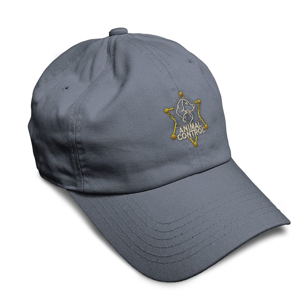 Soft Cotton Baseball Cap with Animal Control & Police Officer Embroidery - Adjustable Dad Hat for Men & Women - Perfect for Outdoor Work, Pet Care & Casual Wear