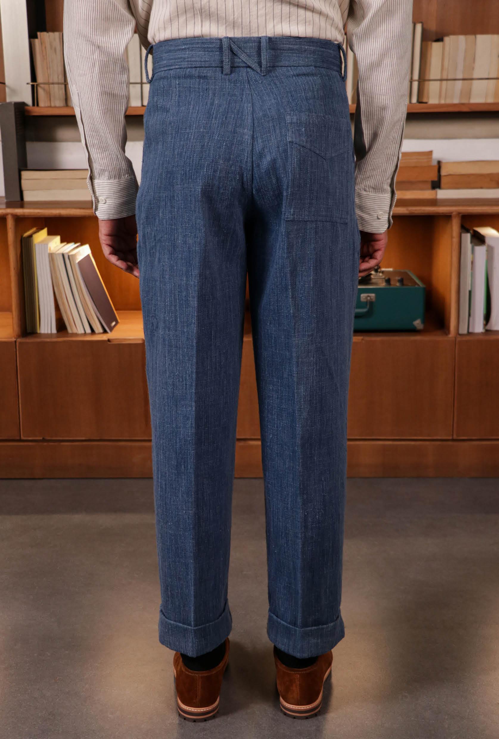 Russell Khadi Trousers for Men - Comfortable Cotton Pants for Casual Wear & Office | Perfect for Summer & Travel