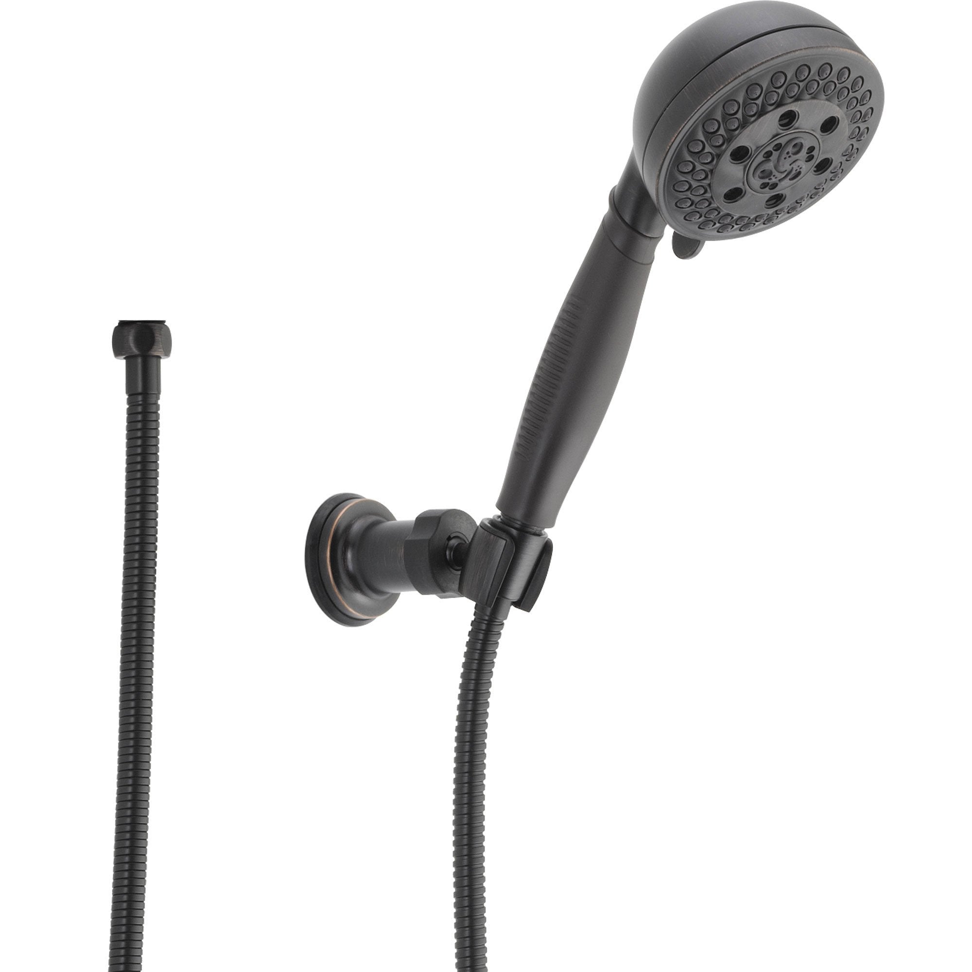 Delta 5-Setting Venetian Bronze Wall Mount Handheld Shower Head with Hose - Adjustable Spray Modes for Relaxing or Massaging Shower Experience (Model 604304)