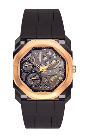 Bvlgari Octo Finissimo Men's Luxury Watch - Stainless Steel & 18K Rose Gold Automatic Timepiece for Business & Formal Occasions